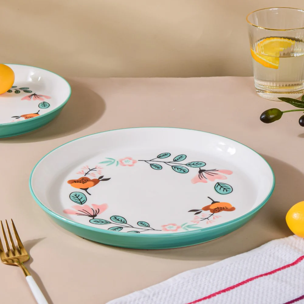 Bloom Ceramic Dinner Plate Green 10 Inch - Image 2