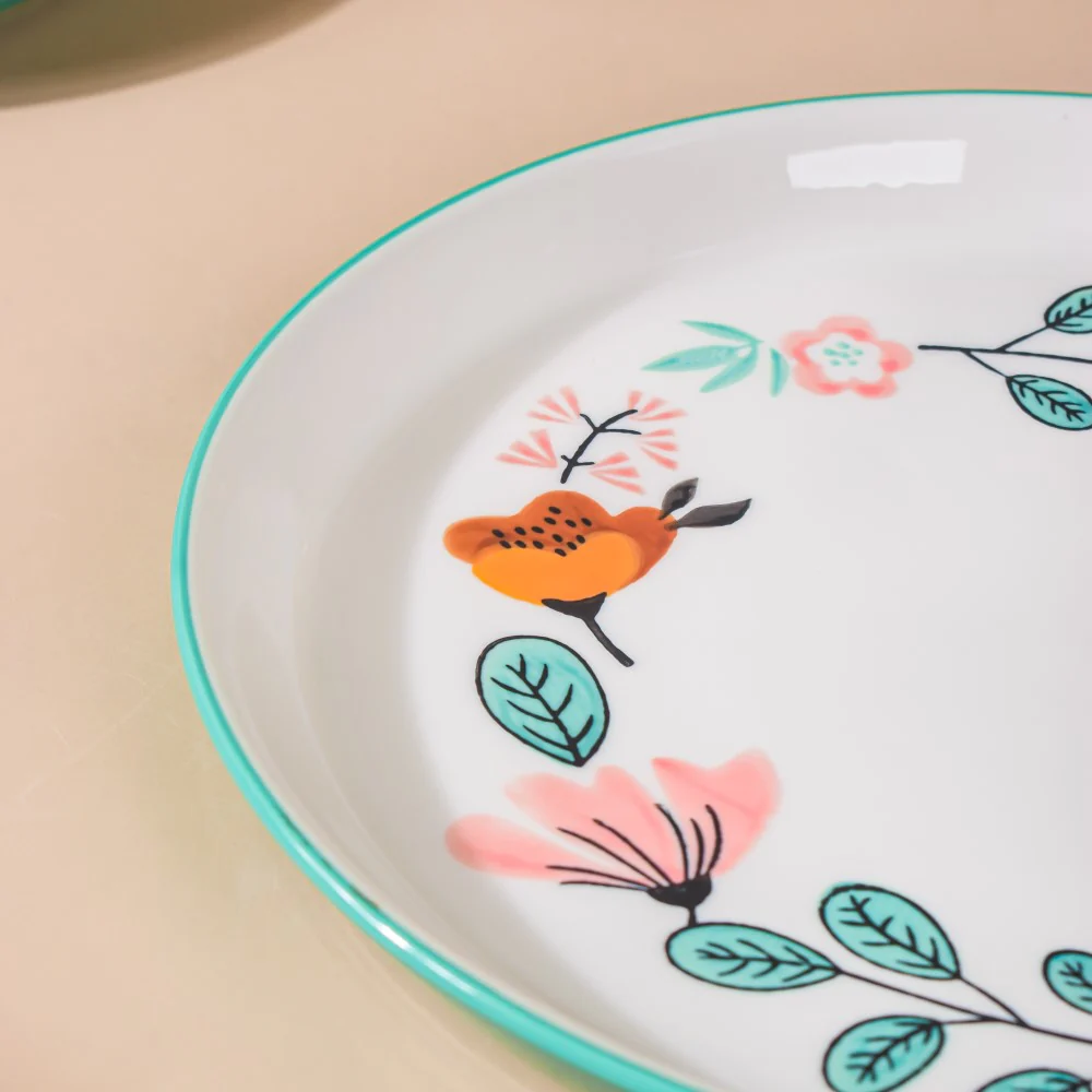 Bloom Ceramic Dinner Plate Green 10 Inch - Image 4