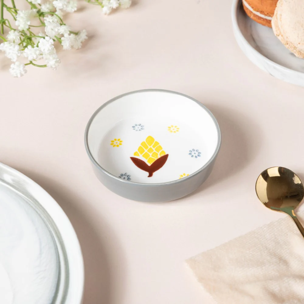 Bloom Dessert Plate Grey
