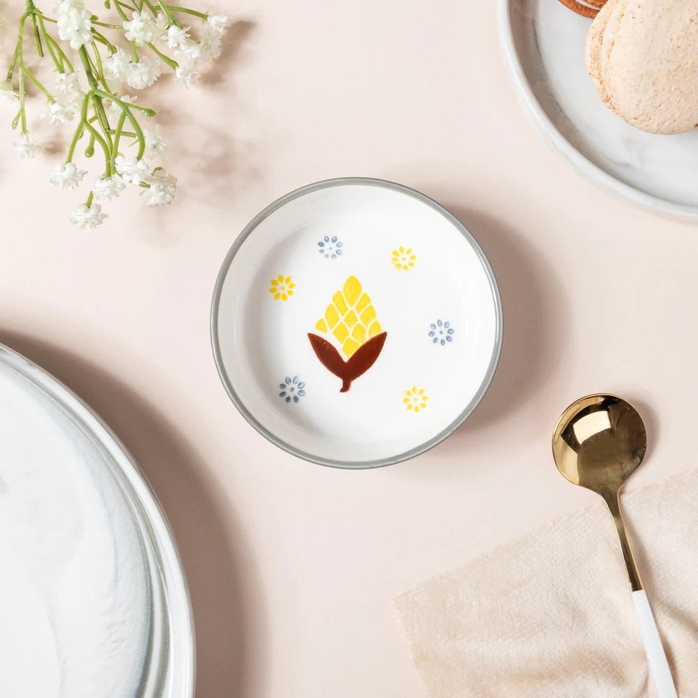 Bloom Dessert Plate Grey - Image 4