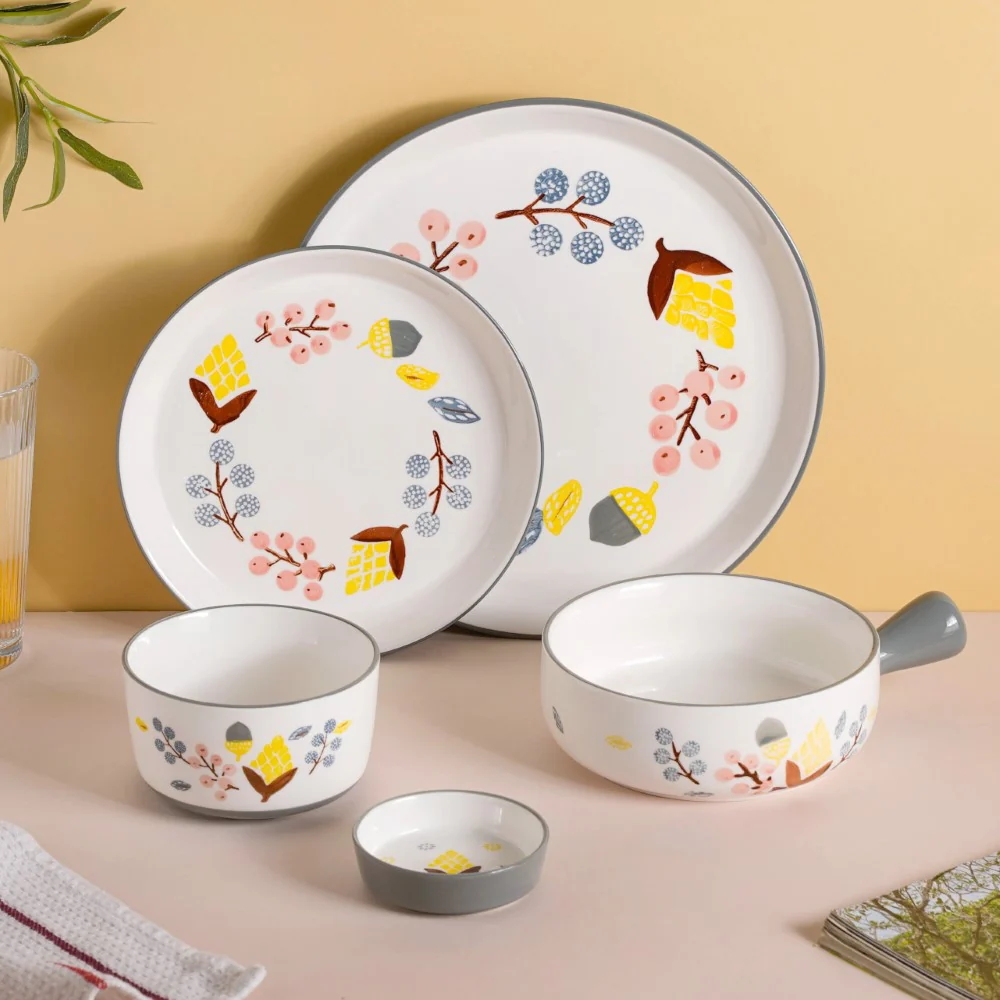 Bloom Grey 26 Piece Dinner Set For 6 - Image 2