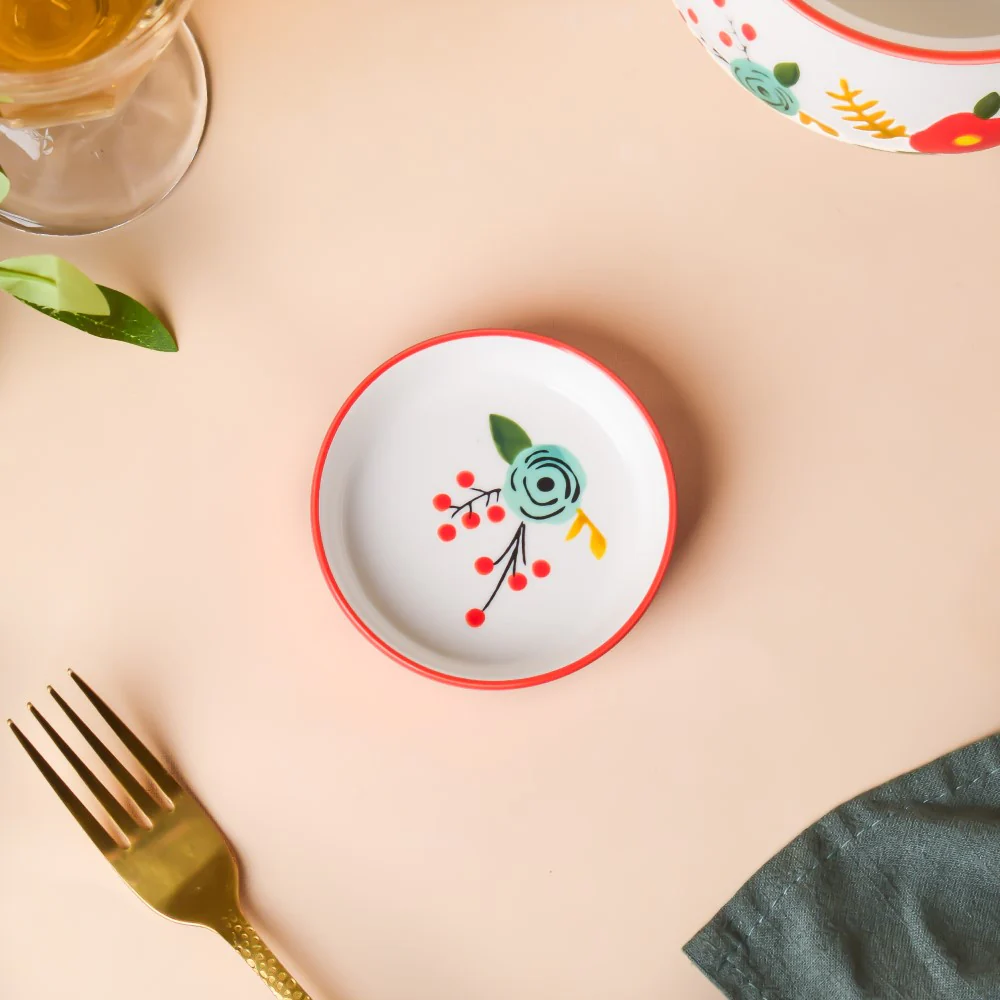 Bloom Red 27 Piece Dinner Set For 6 - Image 7