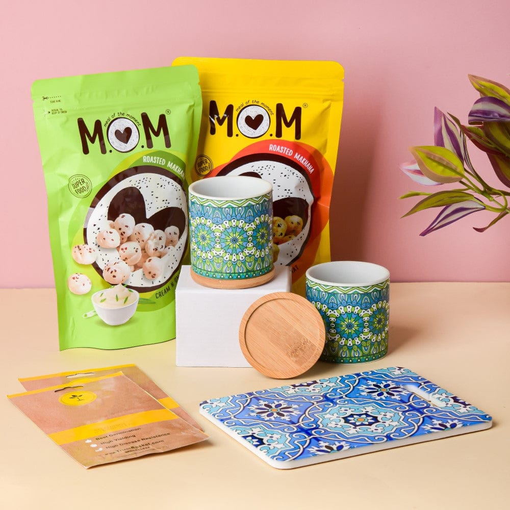 Bloomin' Planter, Platter And Seeds Gift Hamper Set Of 7 - Image 2