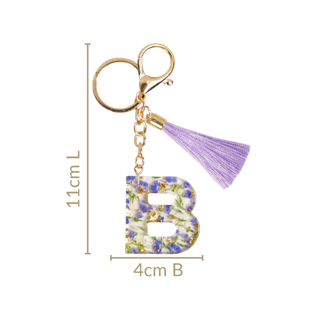 Blooming Beauty Pressed Flower B Keyring - Image 4