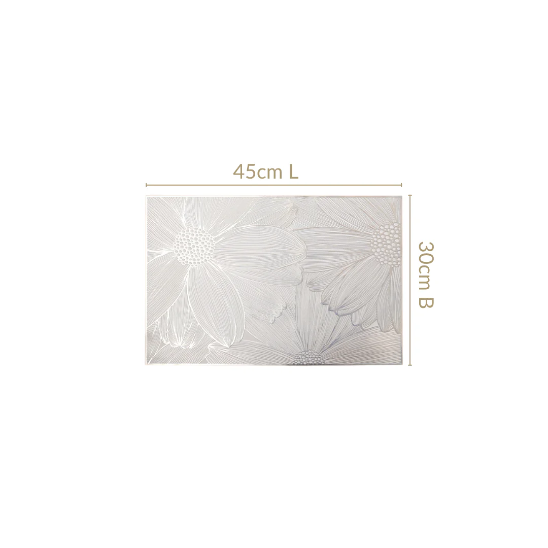 Blooming Flower Silver Table Mat Set Of 6 - Image 3