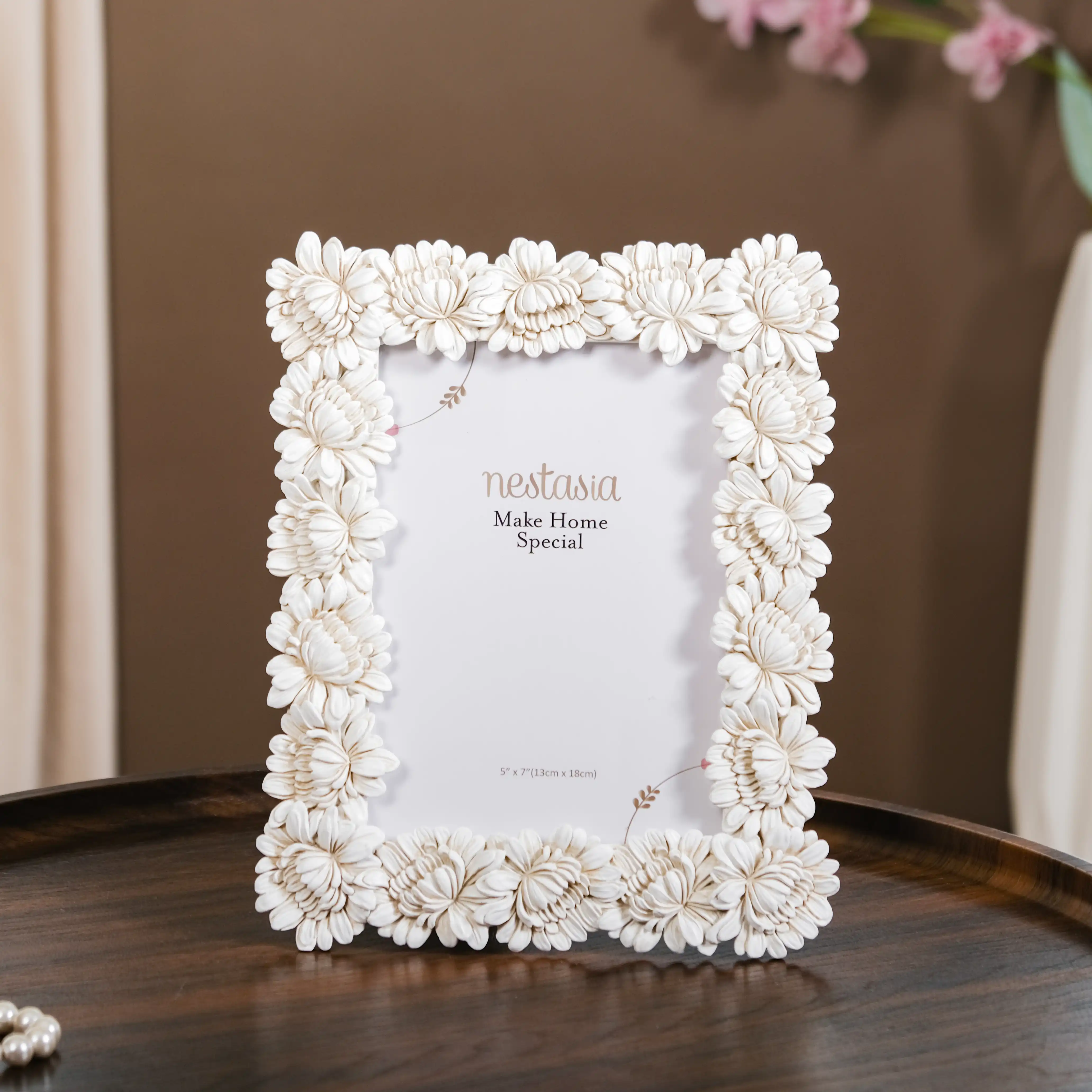 Blooms Picture Frame Large White 9.5"x7.5" - Image 4