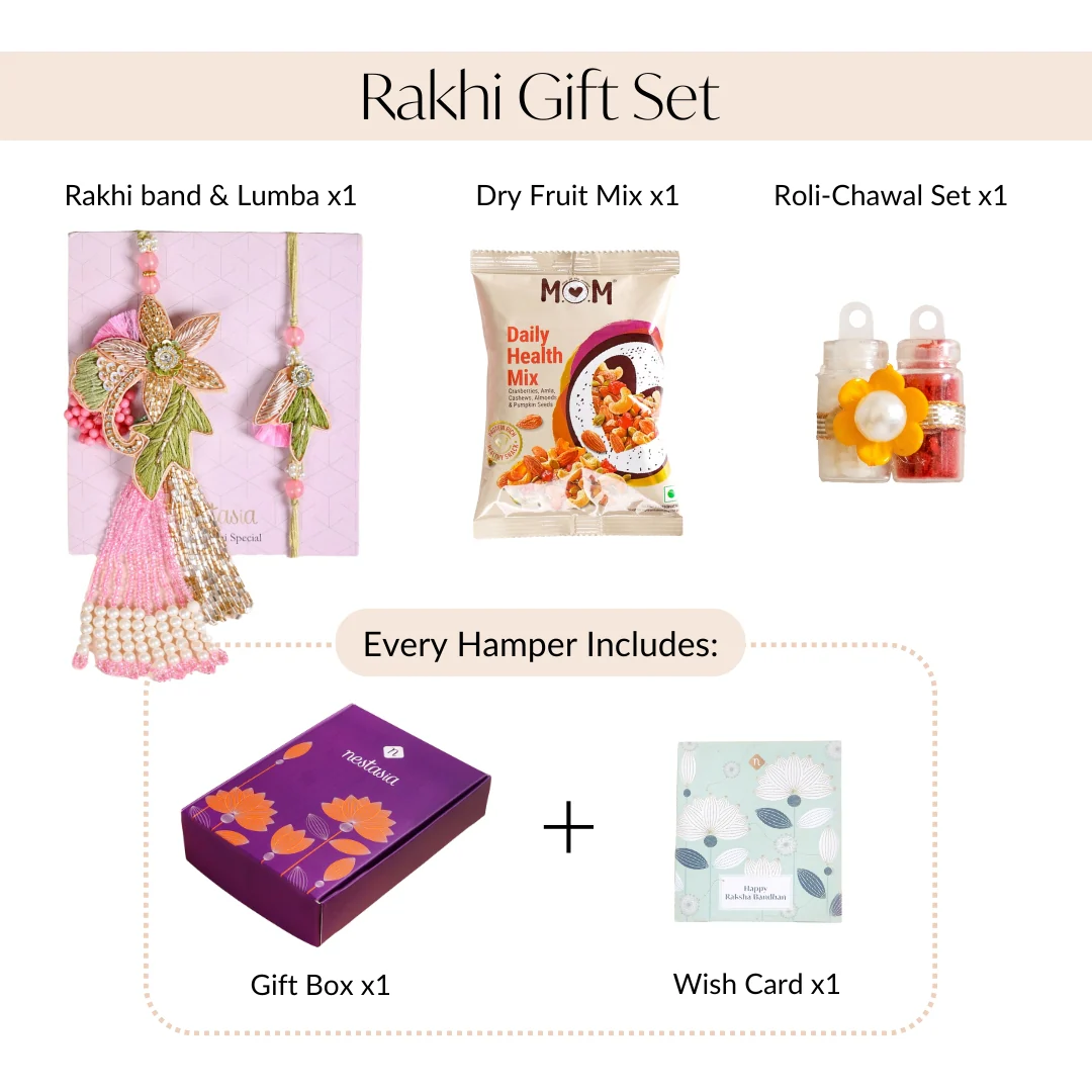 Blossom Bond Rakhi Lumba Gift Set - Image 4