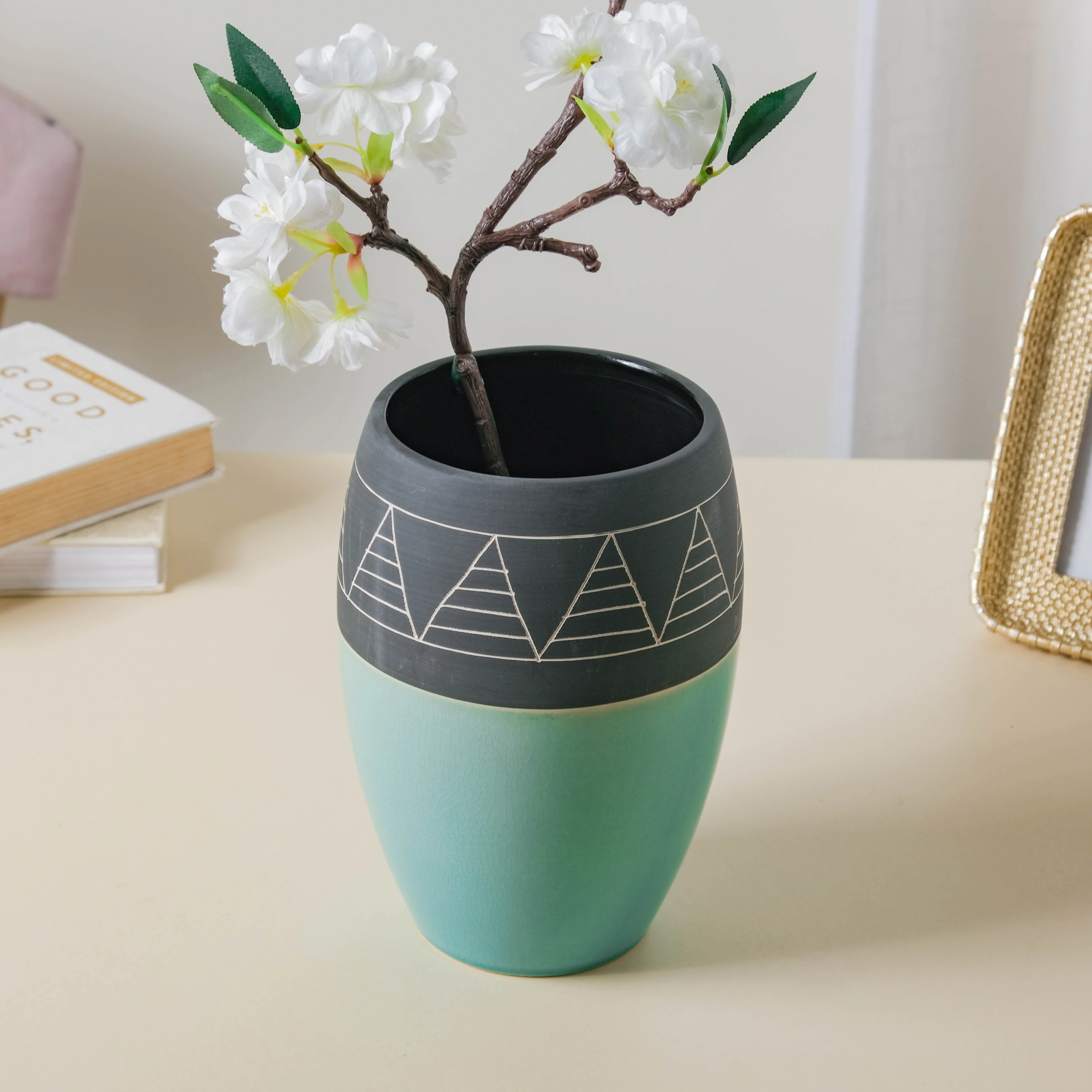 Blue and Black Vase - Image 6