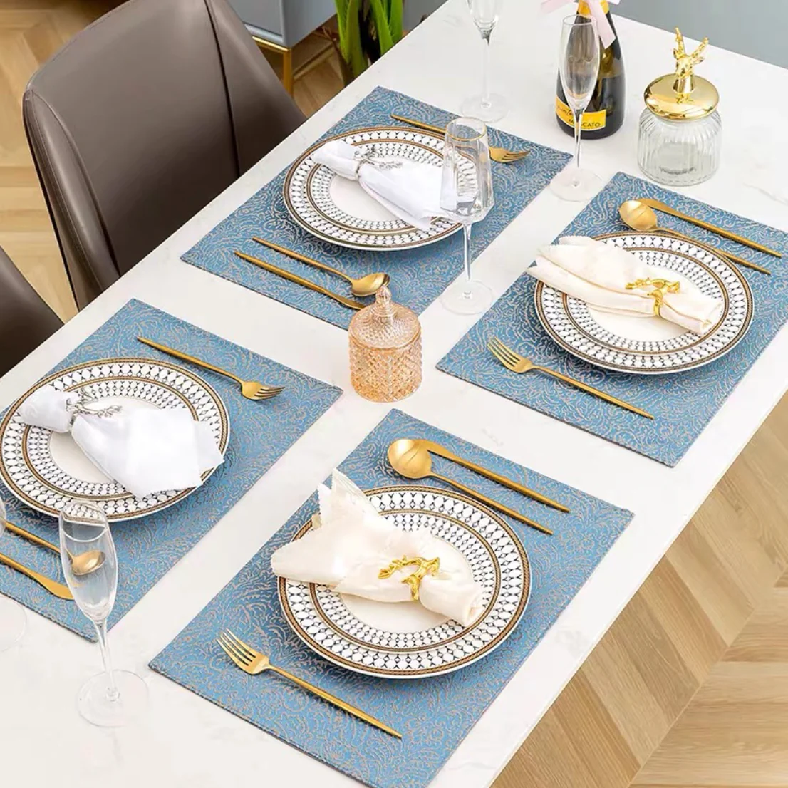 Blue And White Dinner Plate - Image 4