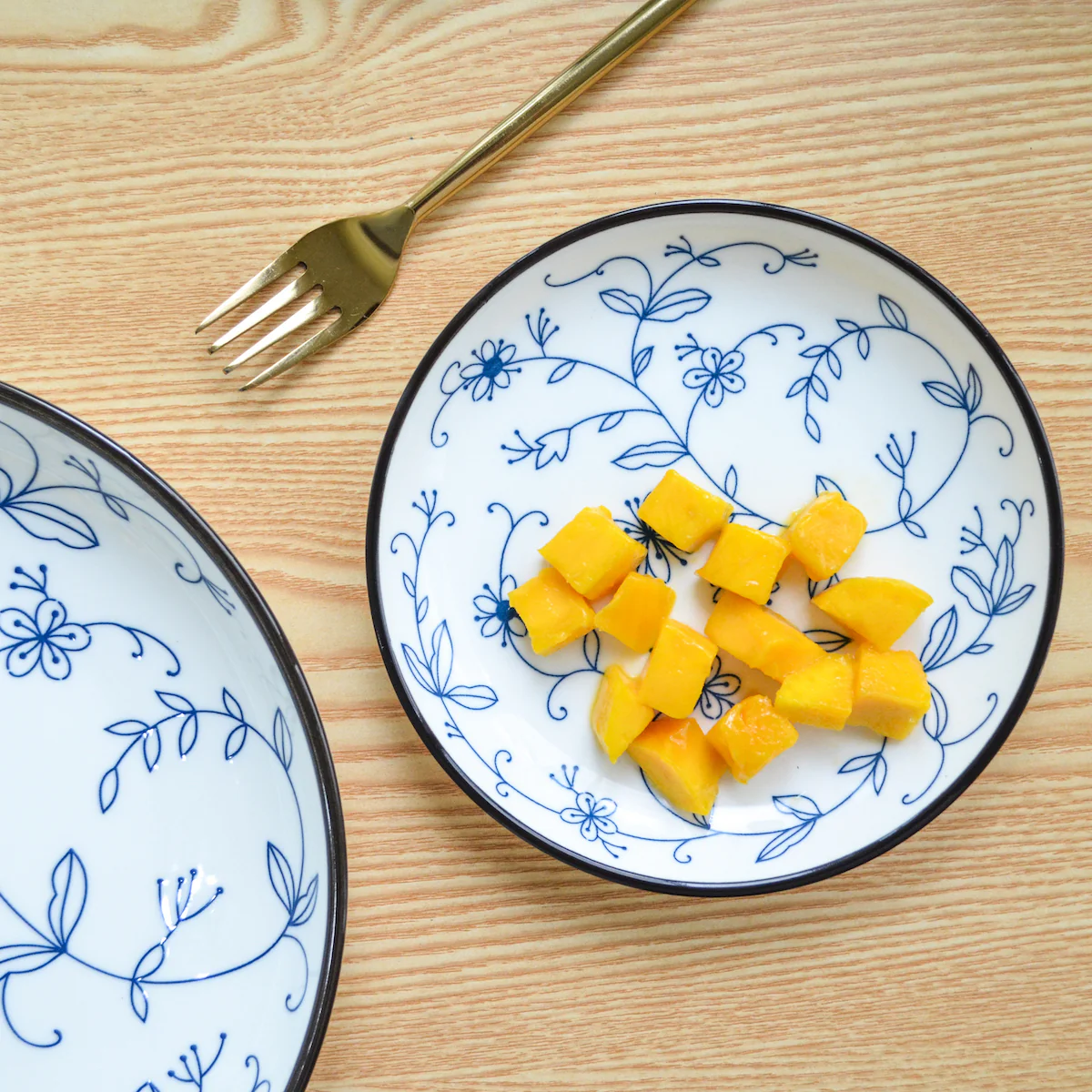 Blue and white Floral Side Plate - Image 2