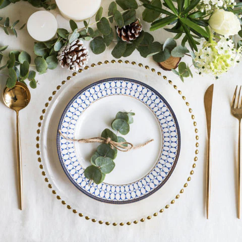 Blue And White Snack Plate - Image 4