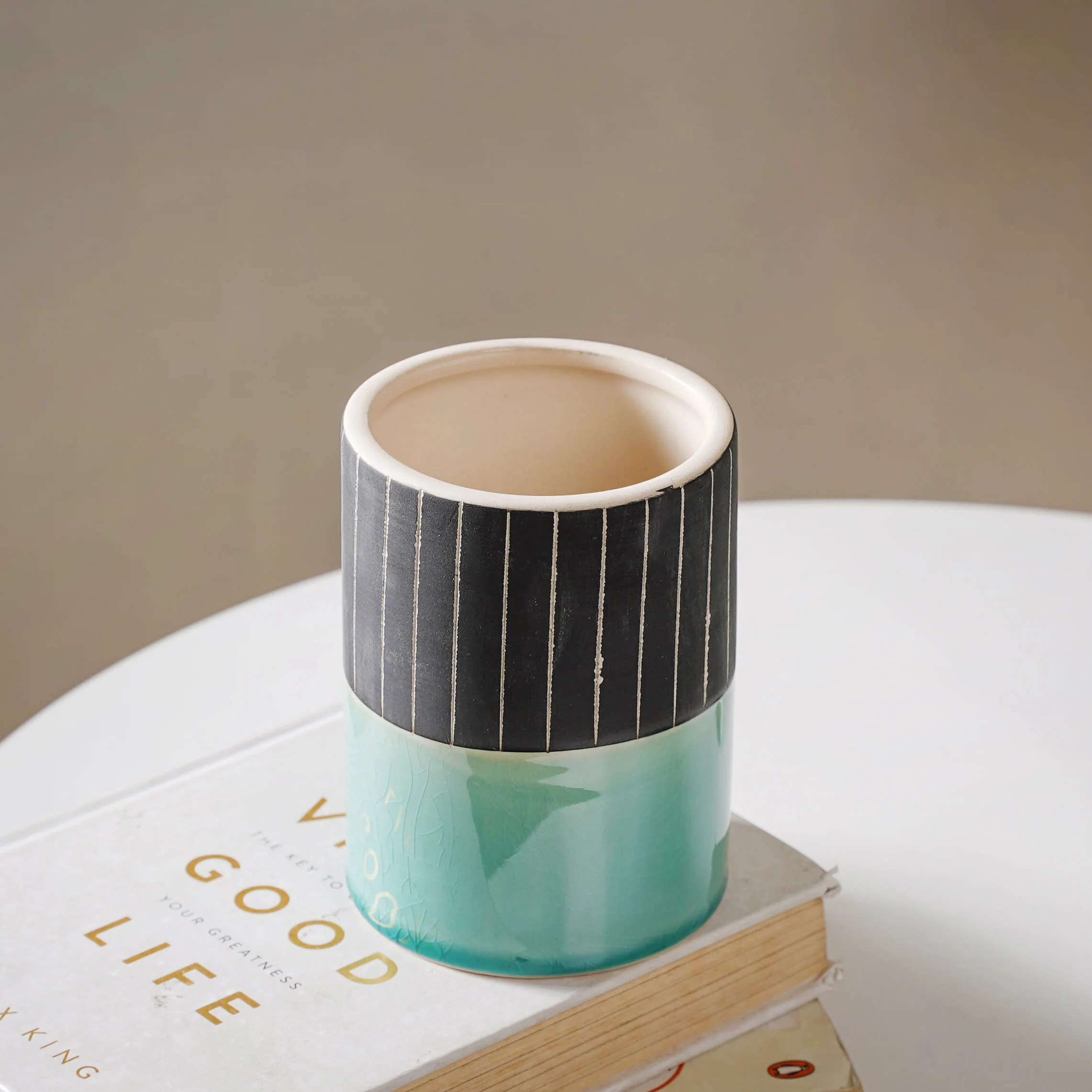 Blue Flower Pot - Image 6