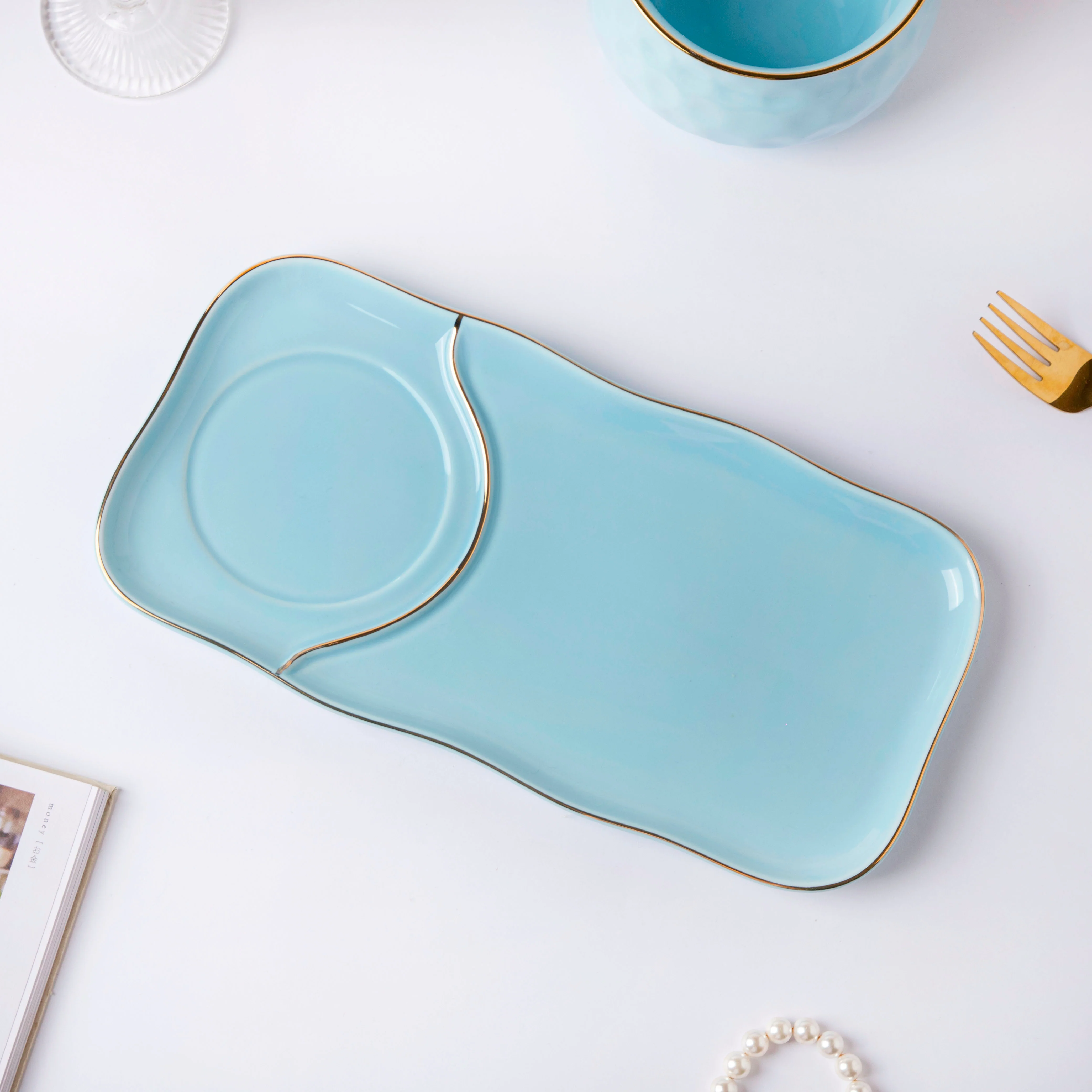 Blue Jay Pot And Plate Set - Image 3
