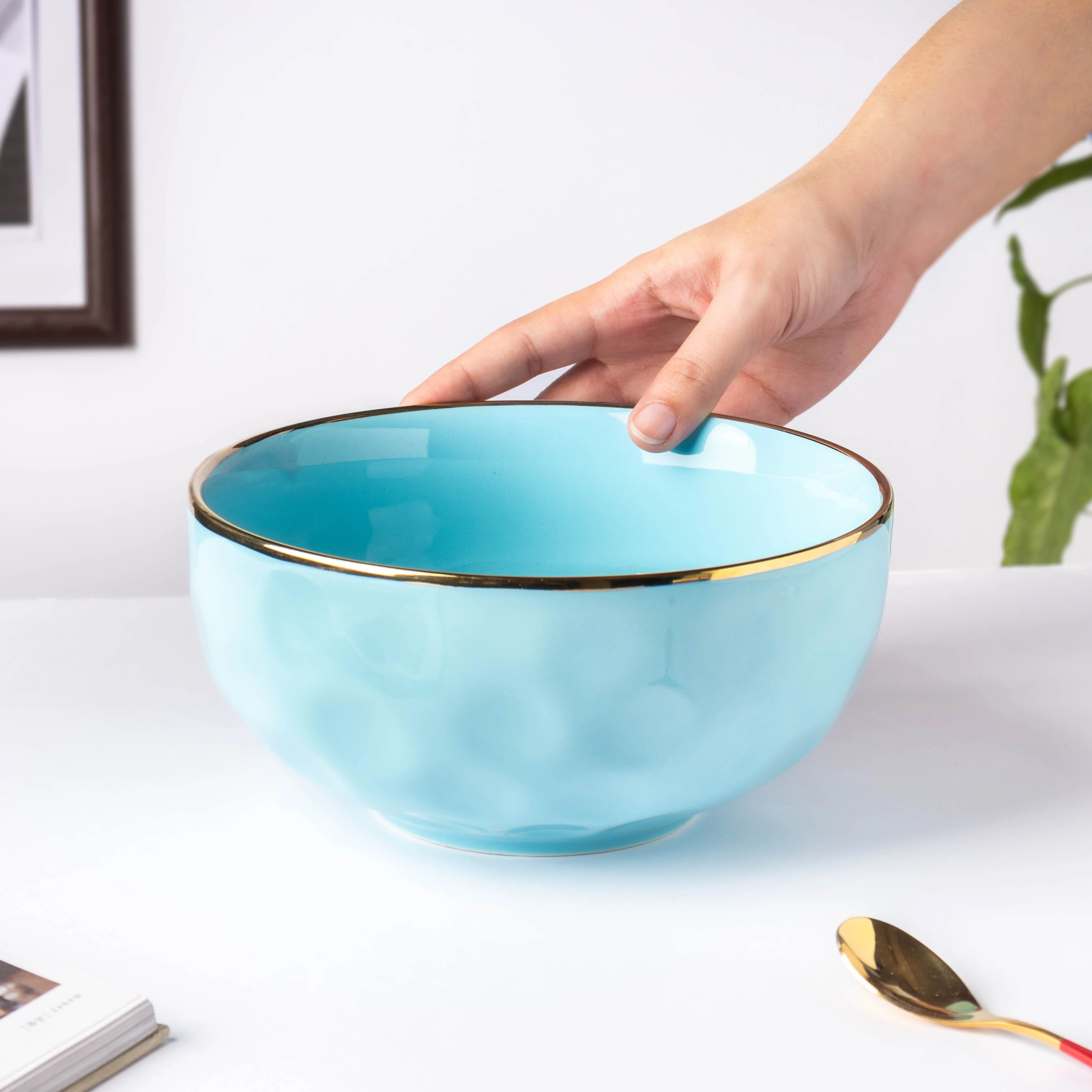 Blue Jay Serving Bowl 8 Inch
