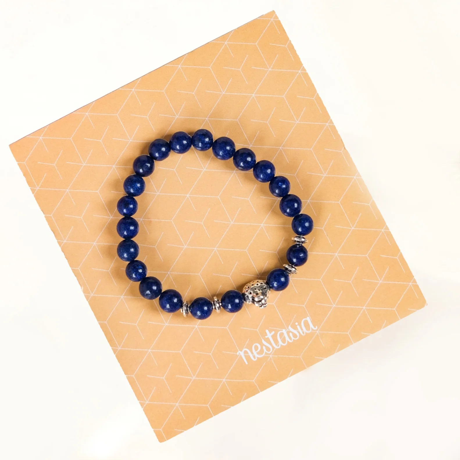 Blue Lapis Stone Cheetah Bracelet - Image 3