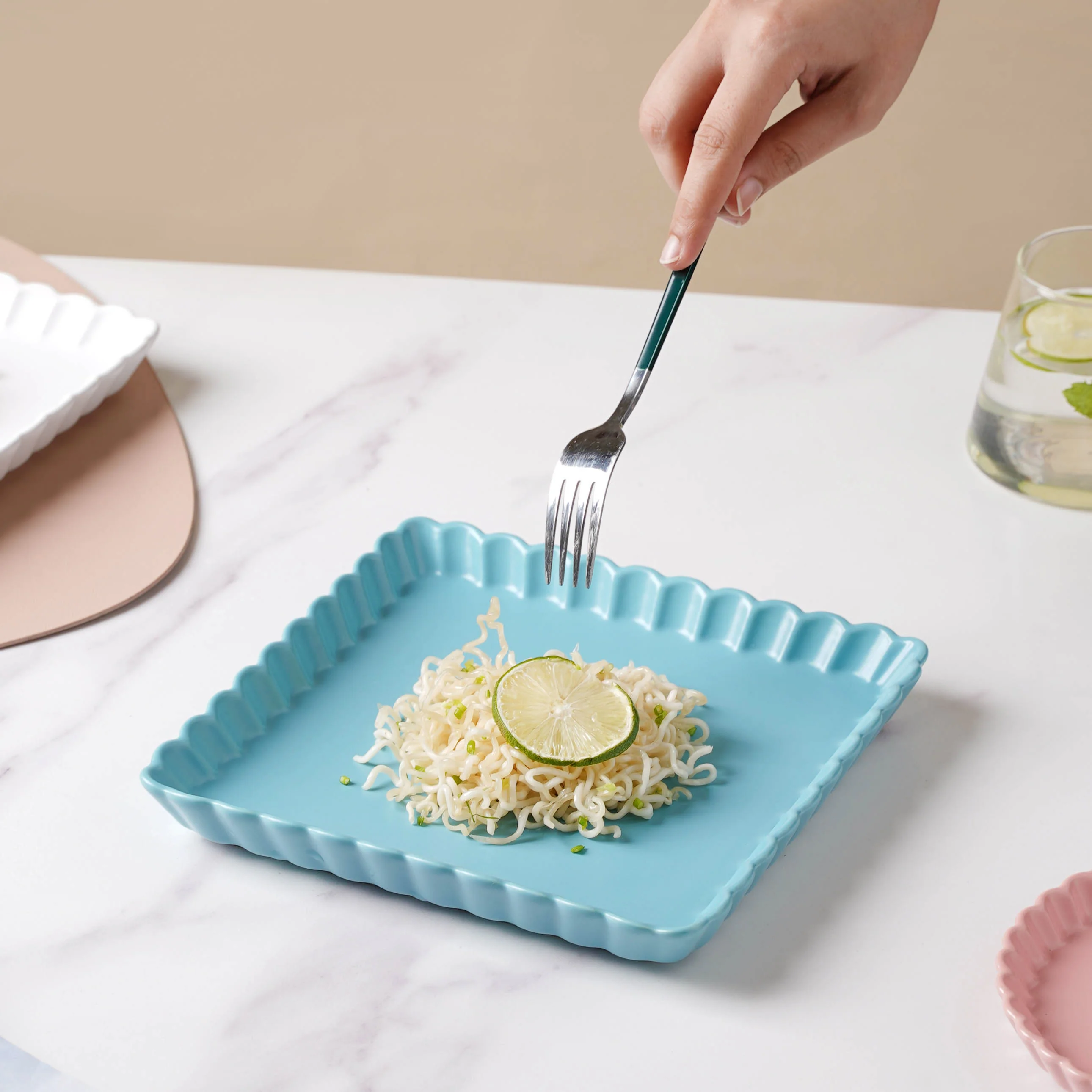 Blue Muffin Square Baking Tray 8 Inch - Image 5