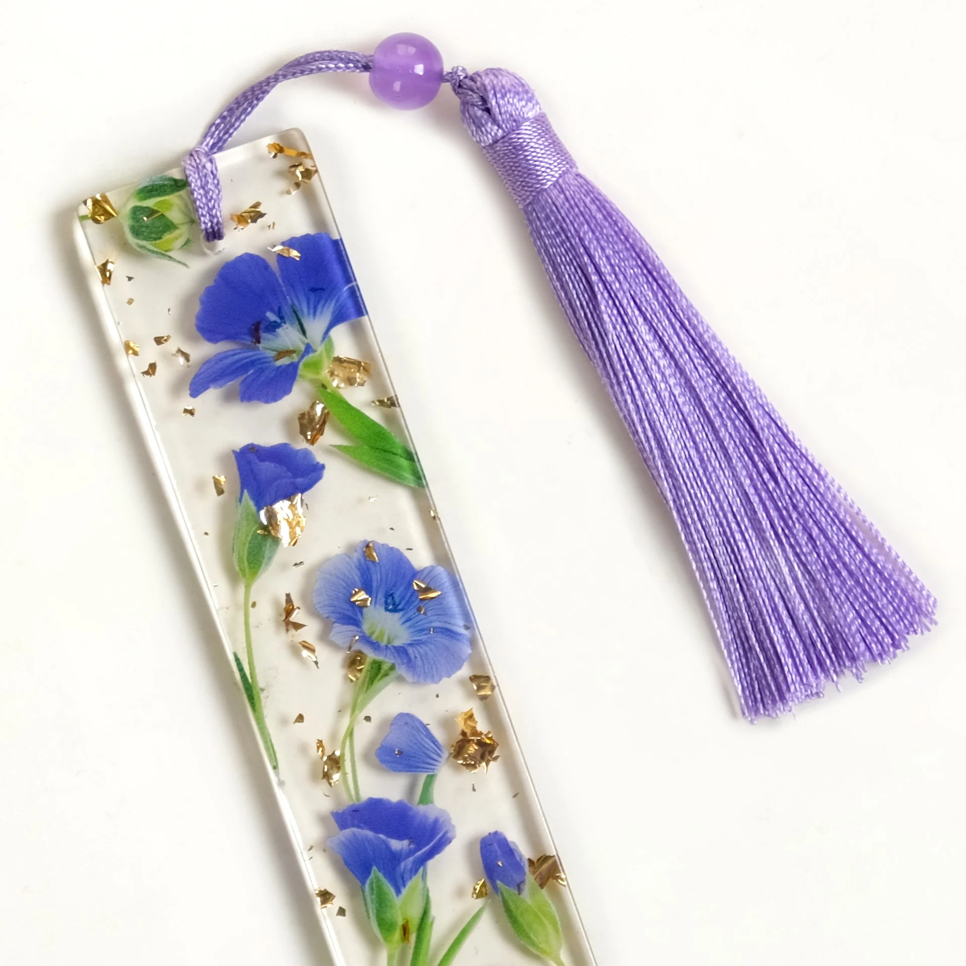 Blue Periwinkle Flower Bookmark - Image 6