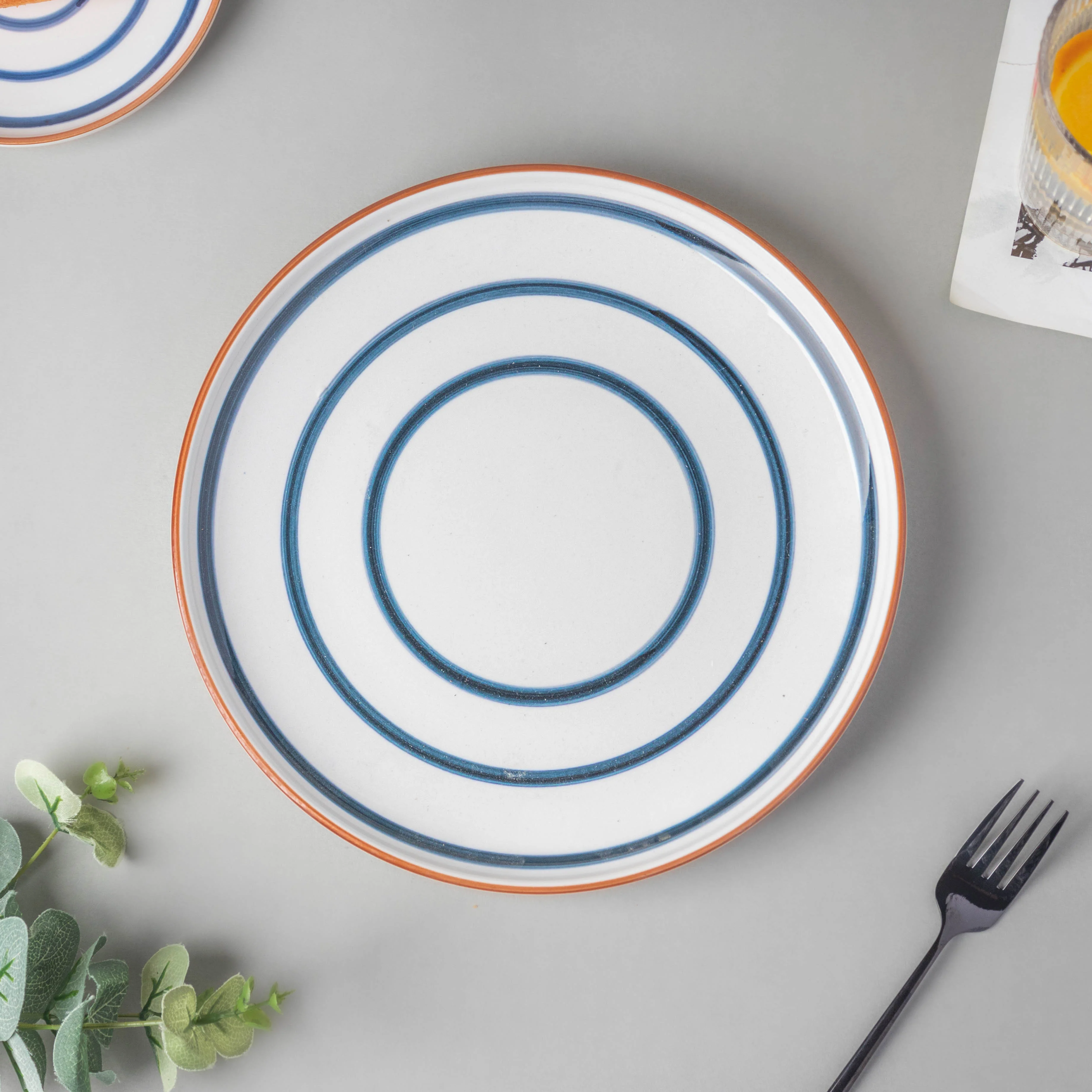 Blue Spiral 22 Piece Dinner Set For 6 - Image 5