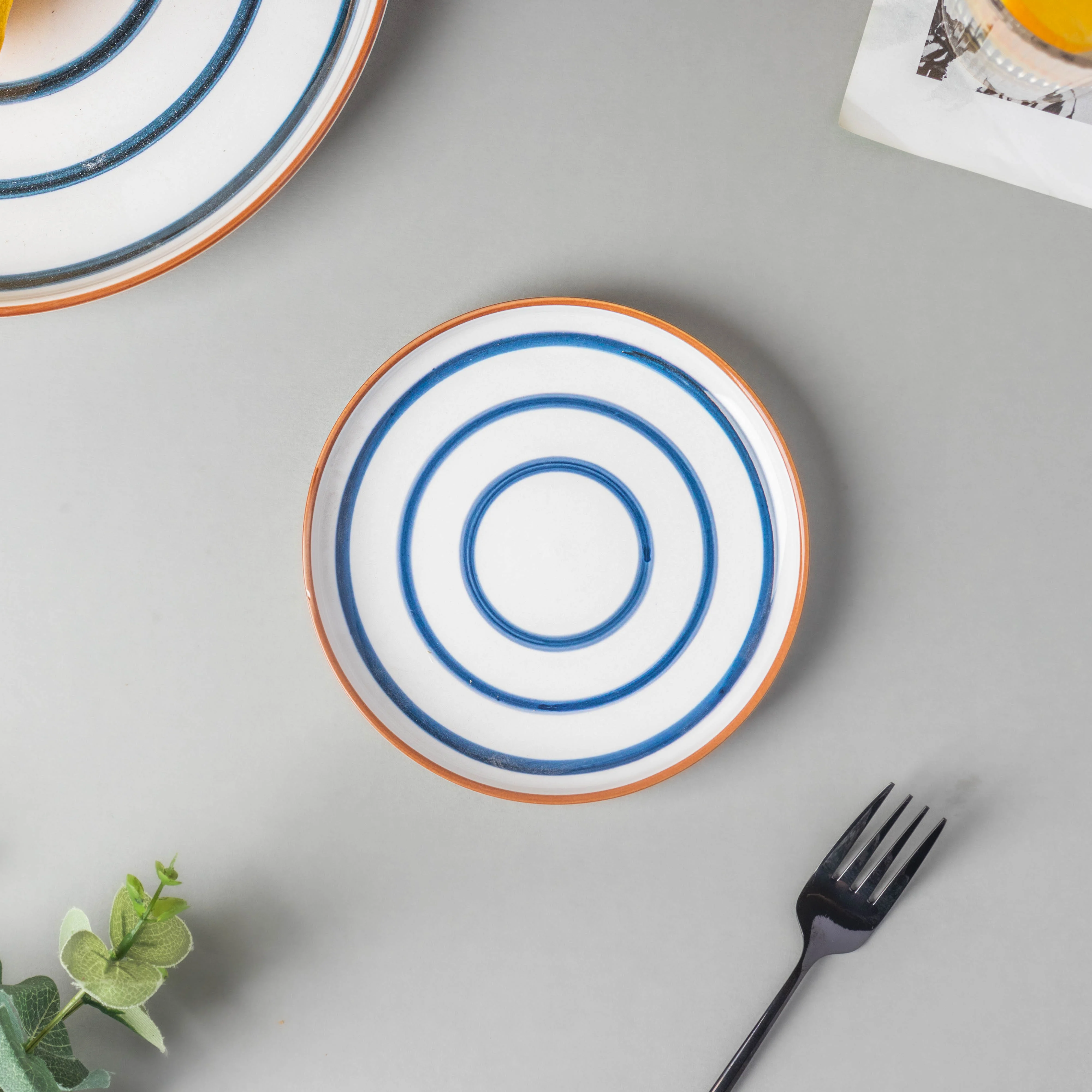 Blue Spiral 22 Piece Dinner Set For 6 - Image 6