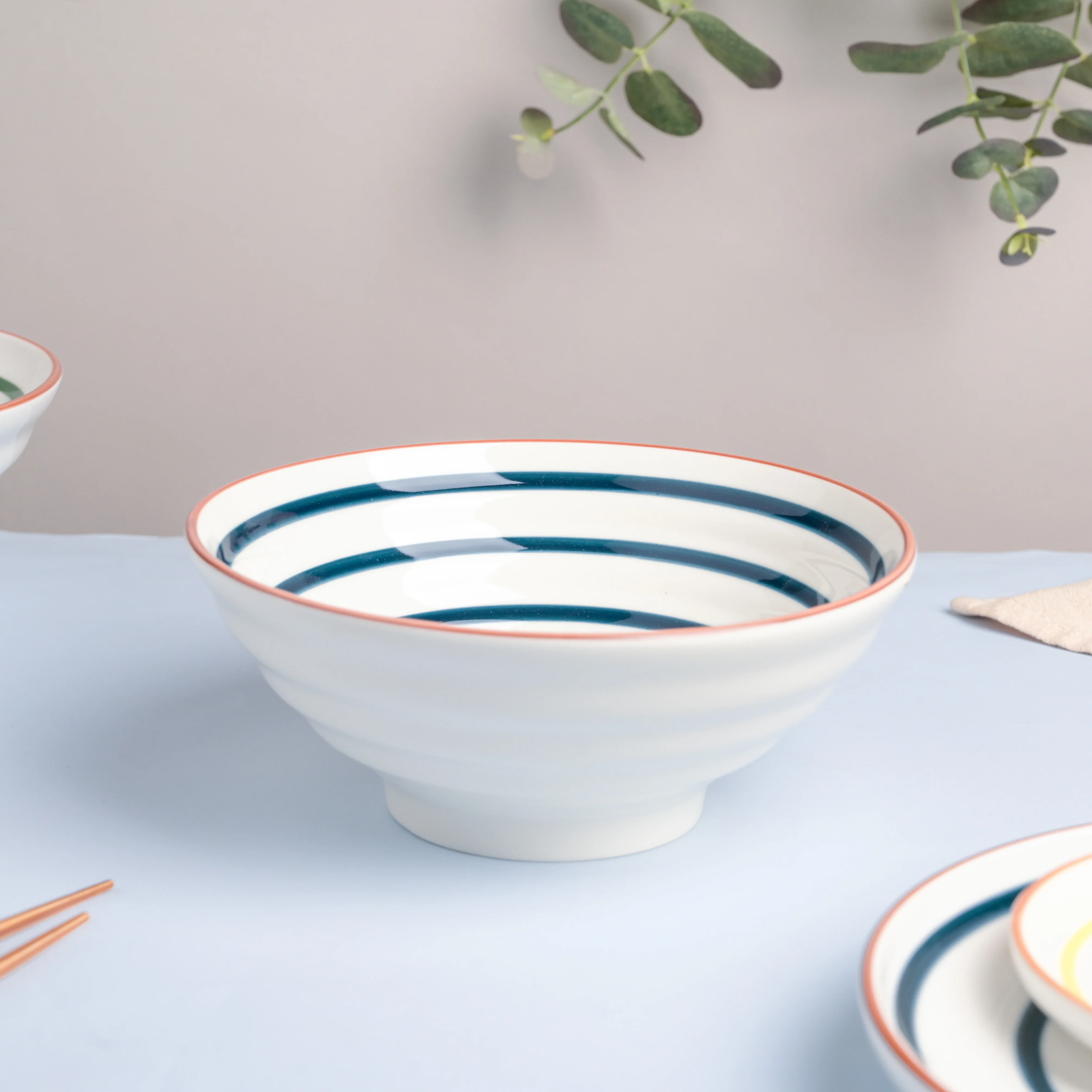 Blue Spiral 22 Piece Dinner Set For 6 - Image 7