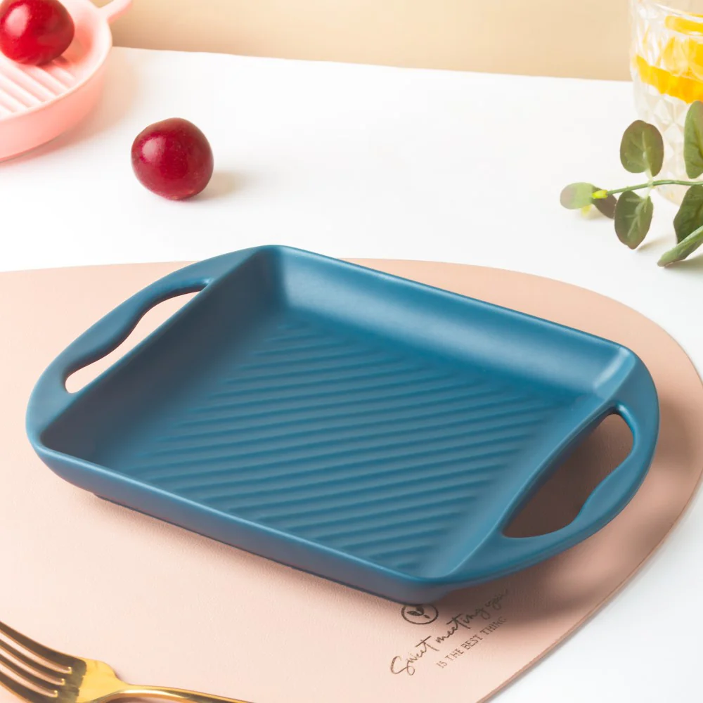 Blue Square Baking Tray Small - Image 8