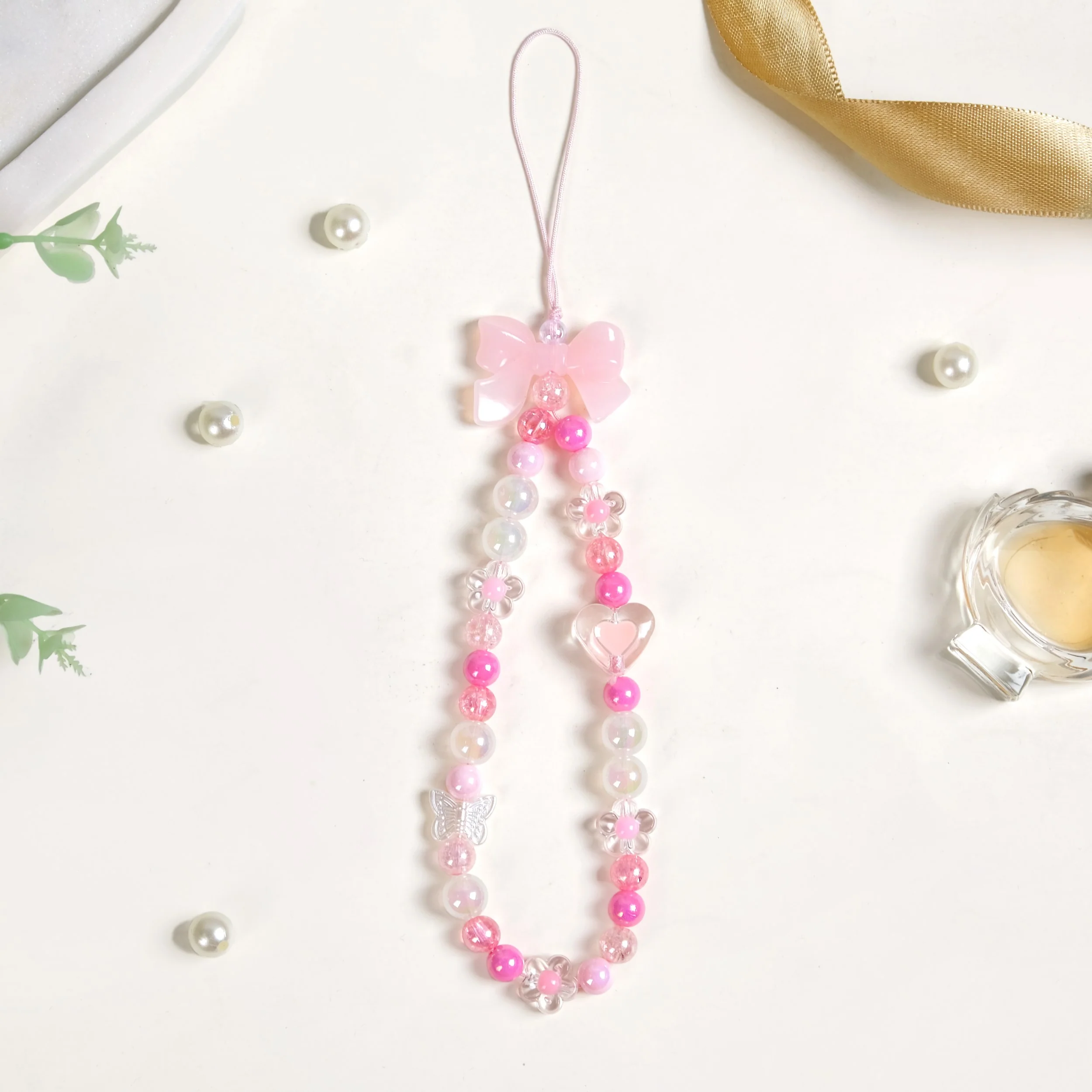 Blush And Bloom Phone Charm Strap - Image 8