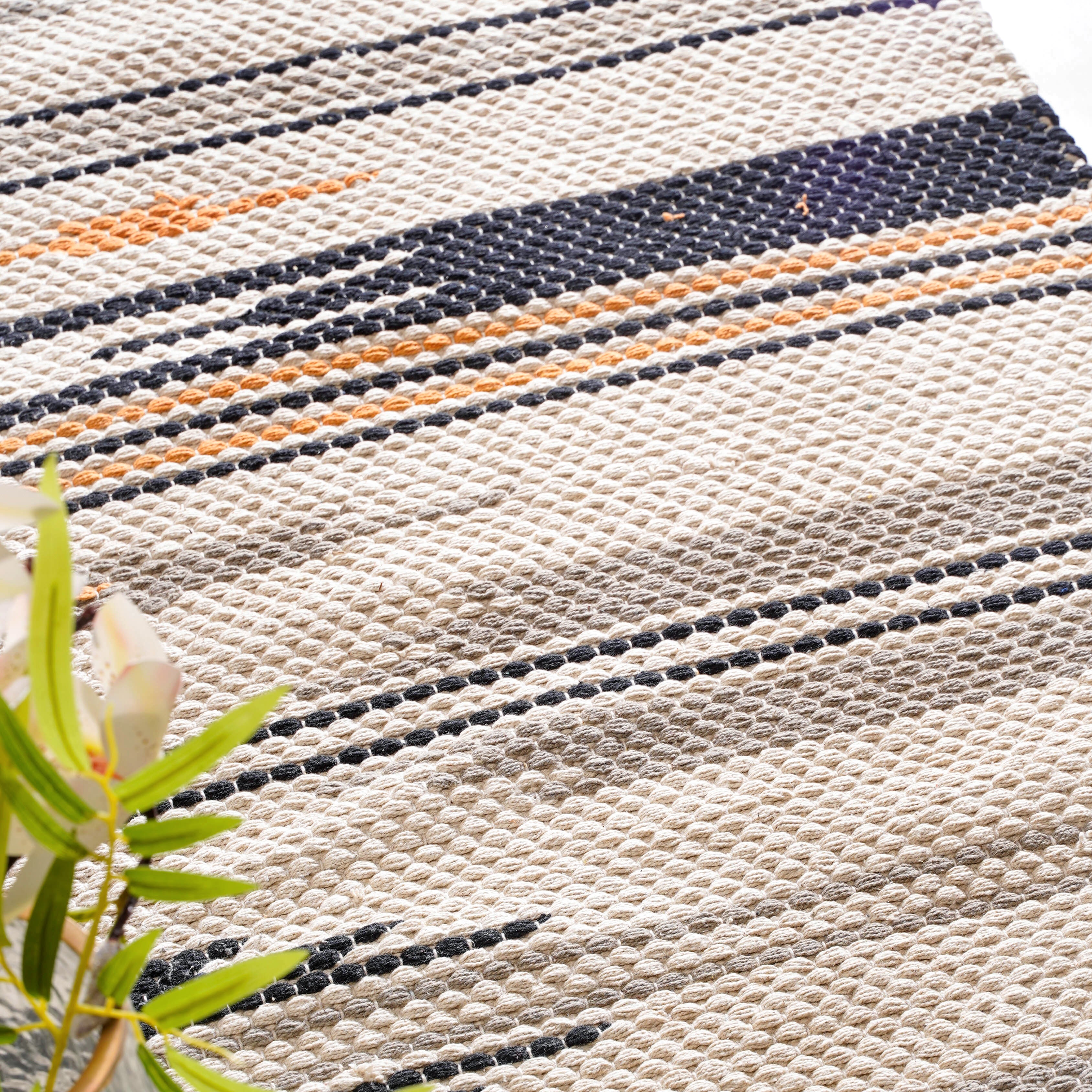 Boho Natural Cotton Living Room Rug - Image 5
