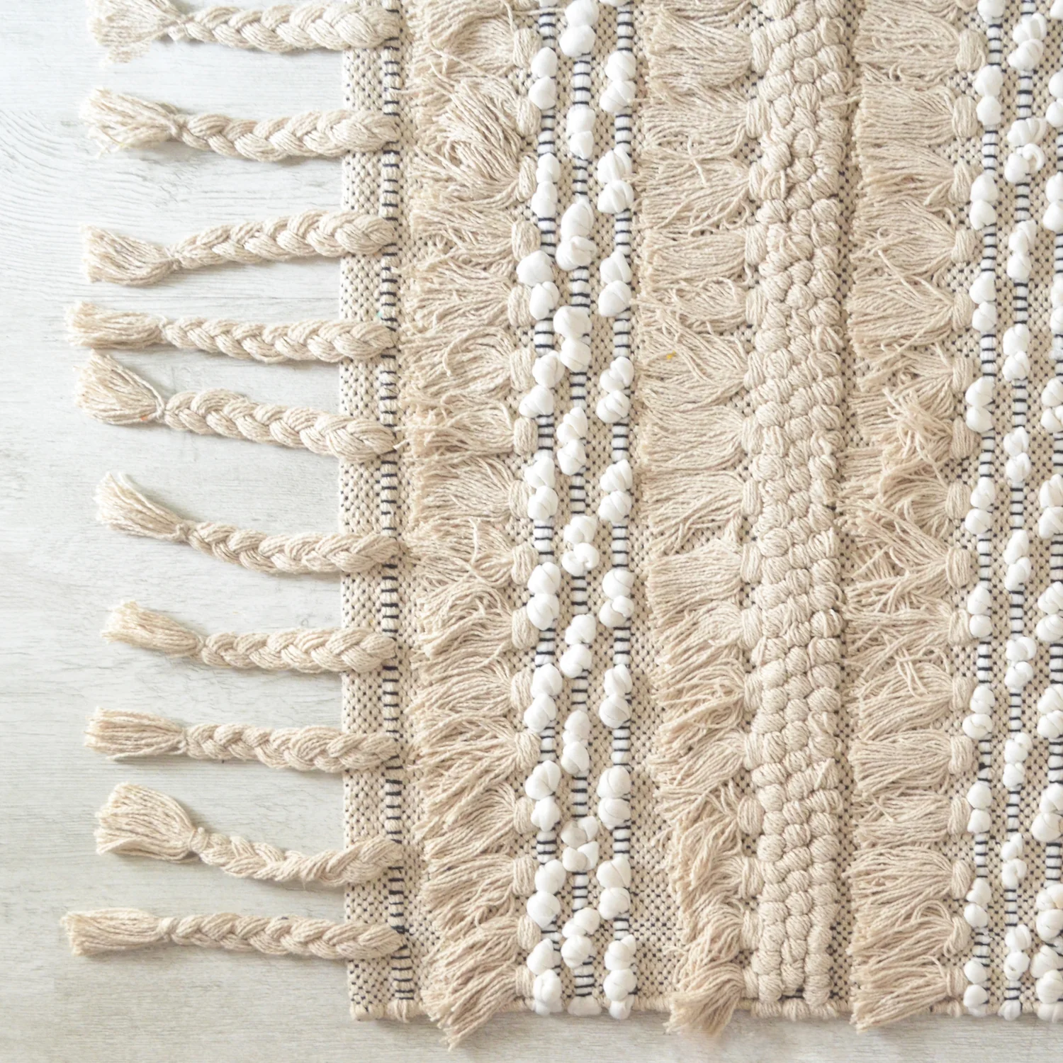 BOHO Aria Hand Woven Rug - Natural Brown - Image 3