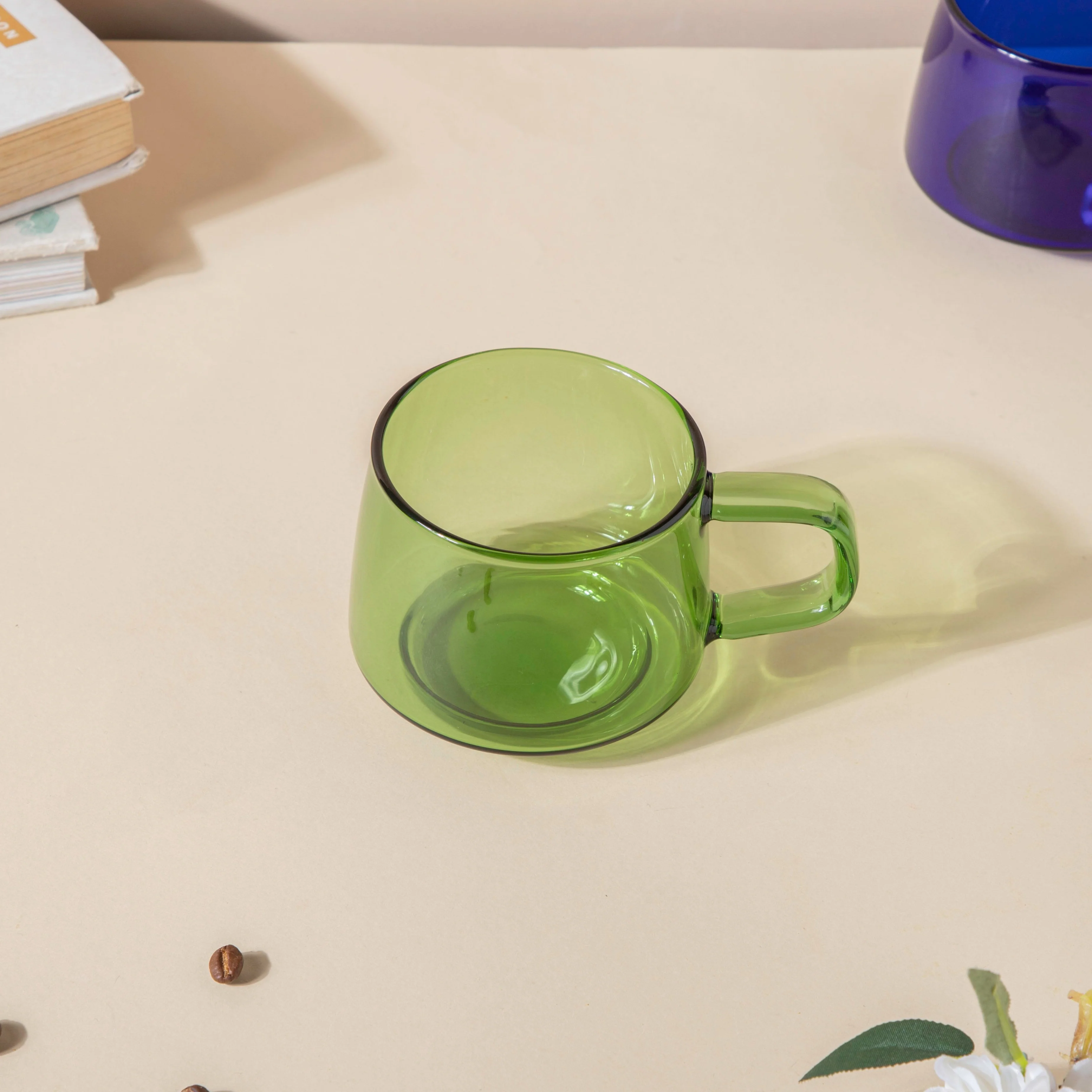 Borosilicate Glass Cup Green - Image 4
