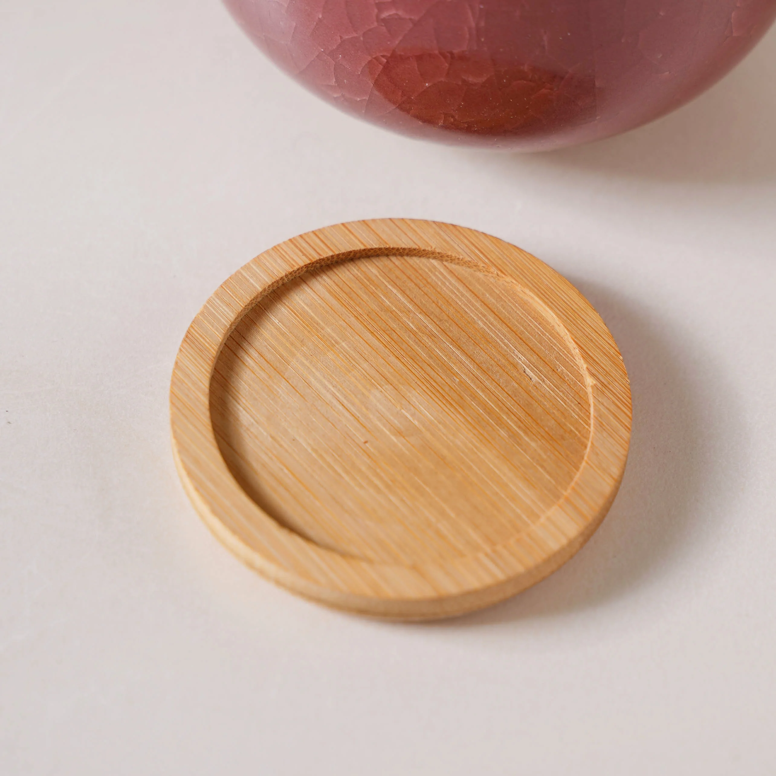 Botanica Brown Ceramic Planter With Coaster - Image 7