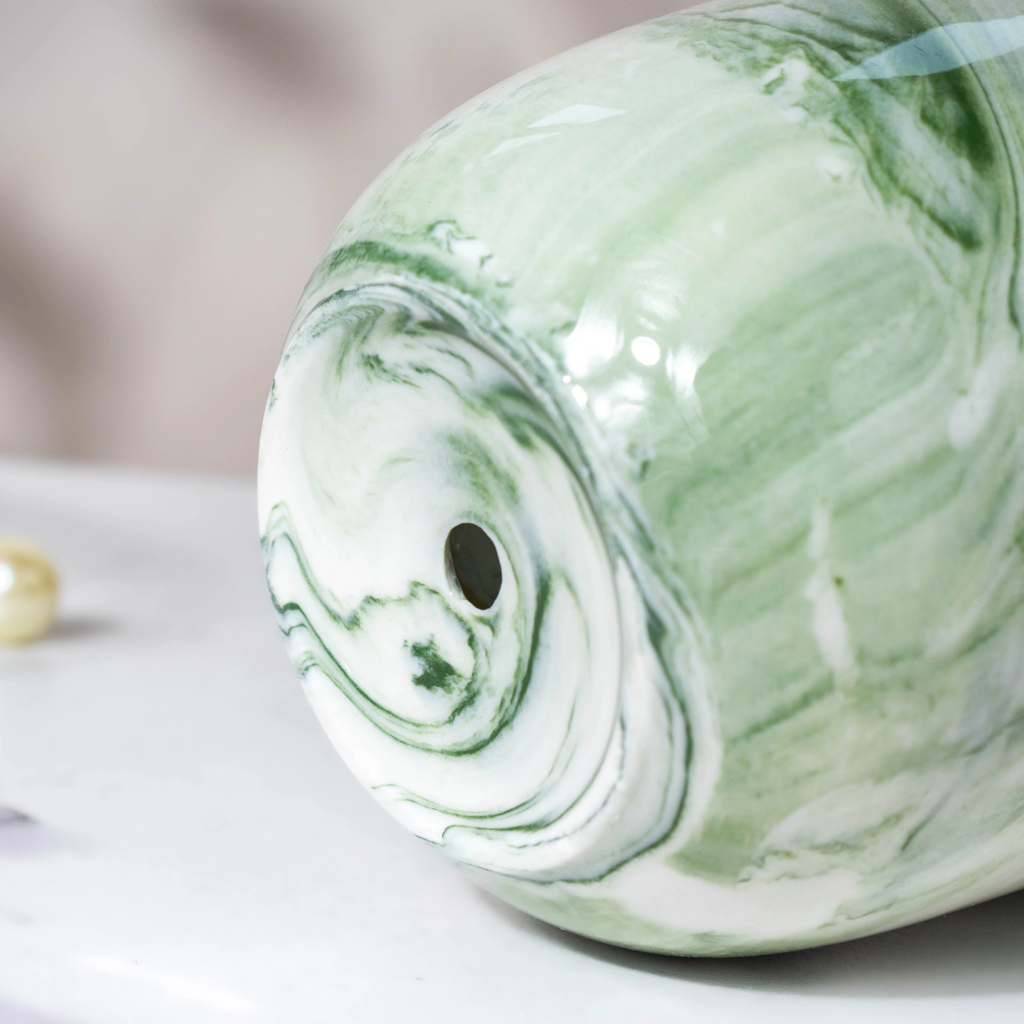 Botanica Marble Green Planter with Stand - Image 4
