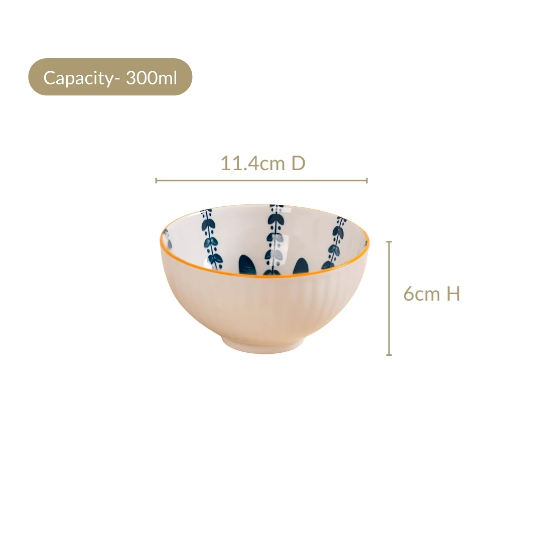 Botanical Mediterranean Bowl Set Of 4 300ml - Image 3