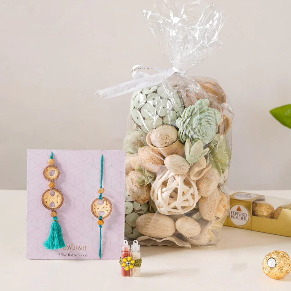 Botanical Rakhi Gifts Set Of 4 - Image 2
