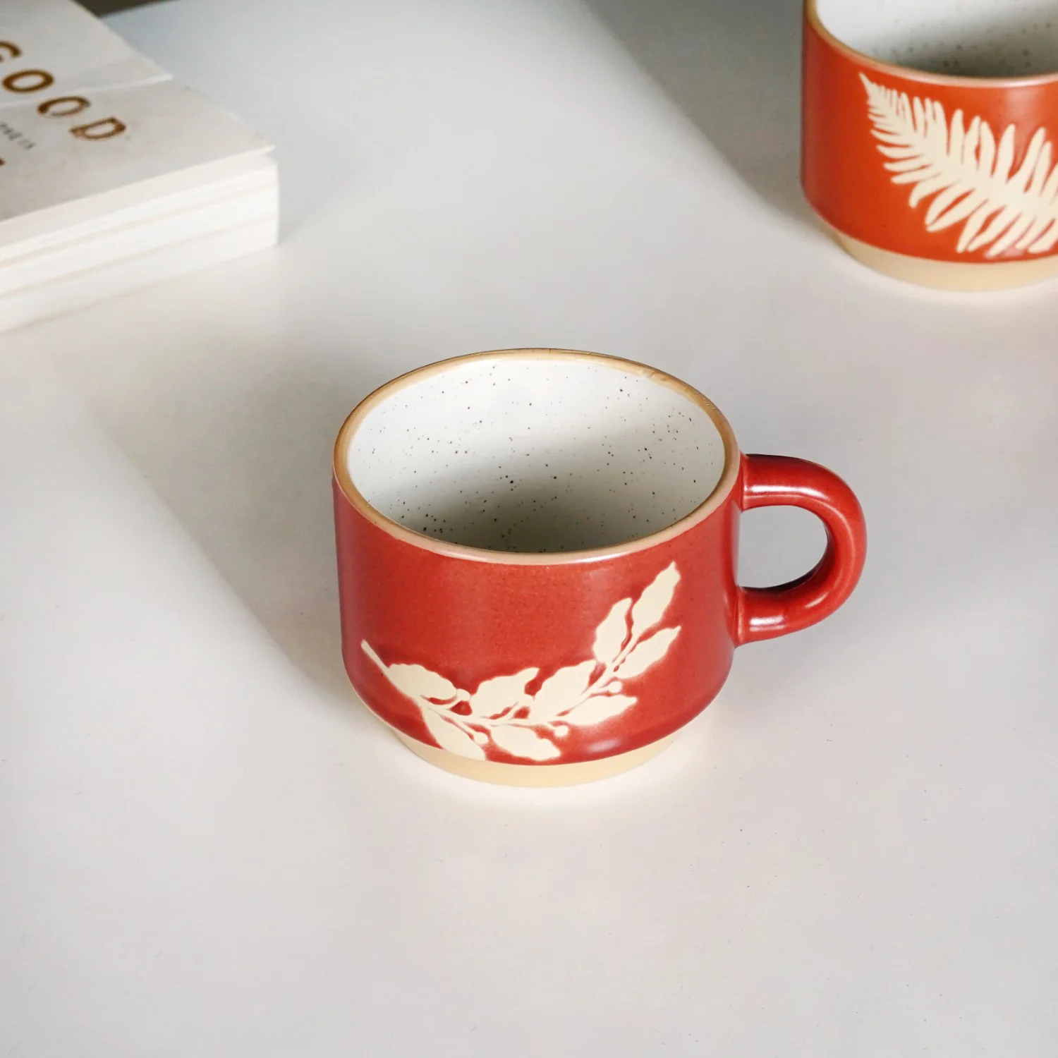Botanical Stackable Cup Set Of 4 Autumn Edition 145ml - Image 8