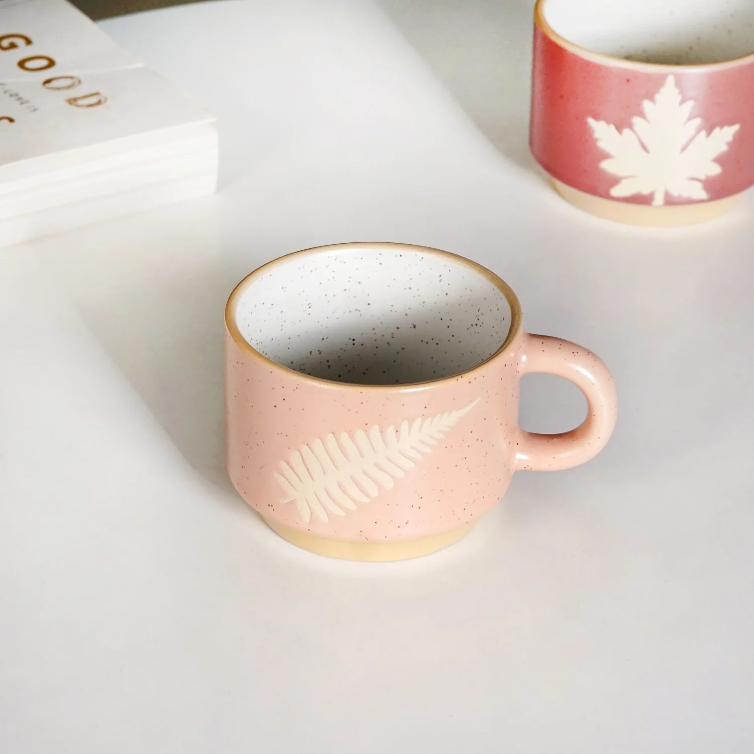 Botanical Stackable Cup Set Of 4 Autumn Edition 145ml - Image 9