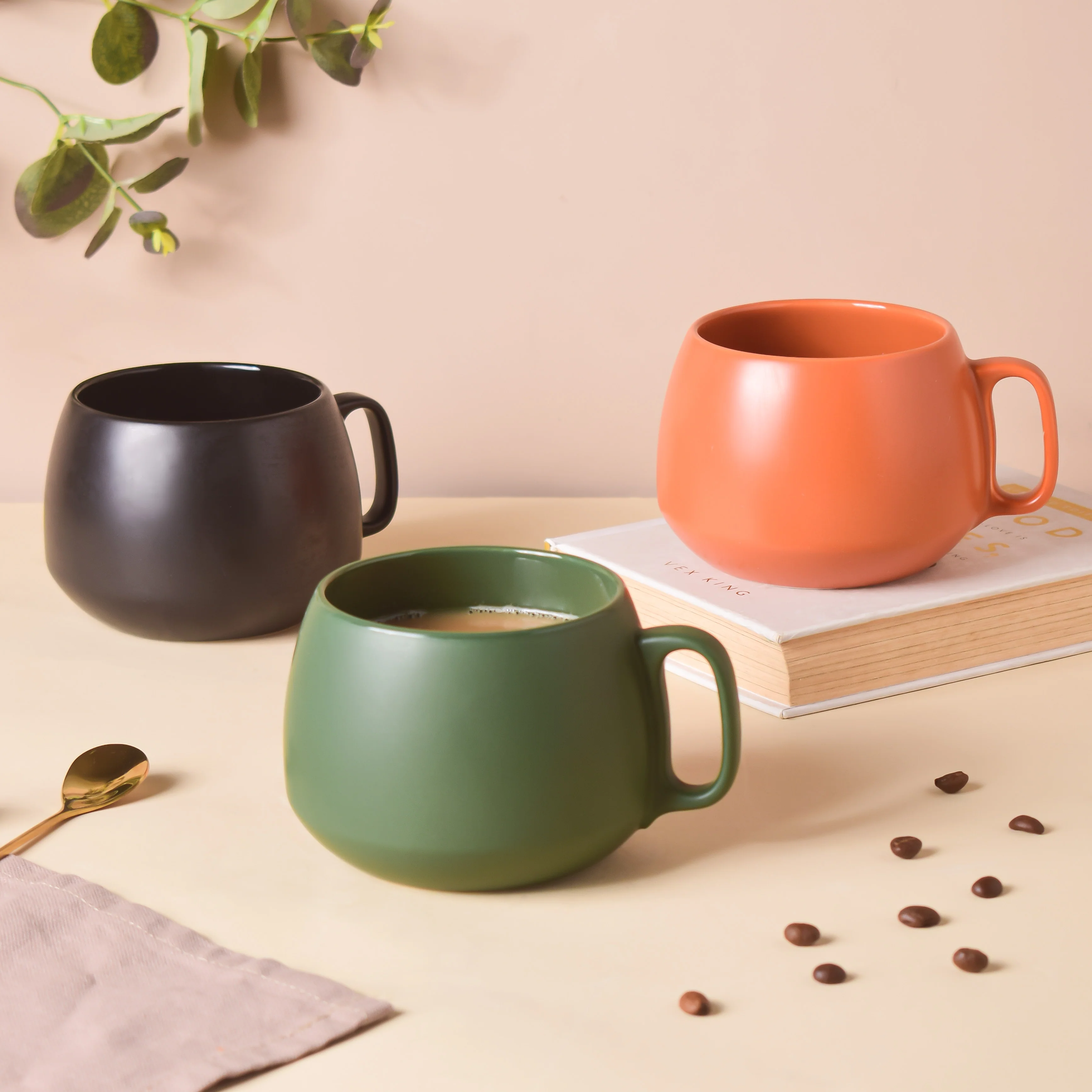 Bottle Green Round Cup 350 ml - Image 6