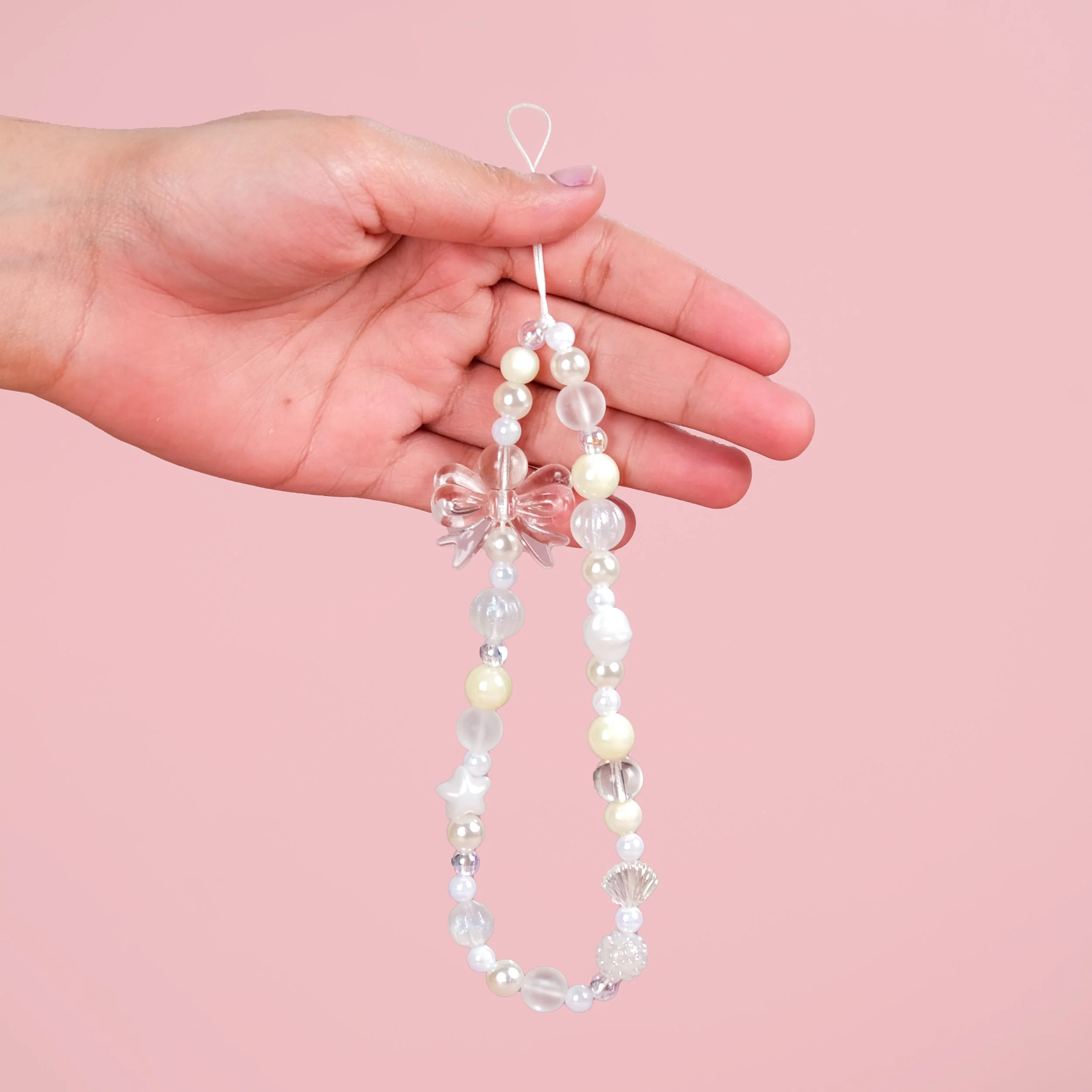 Bow And Beads Cute Phone Charm - Image 2
