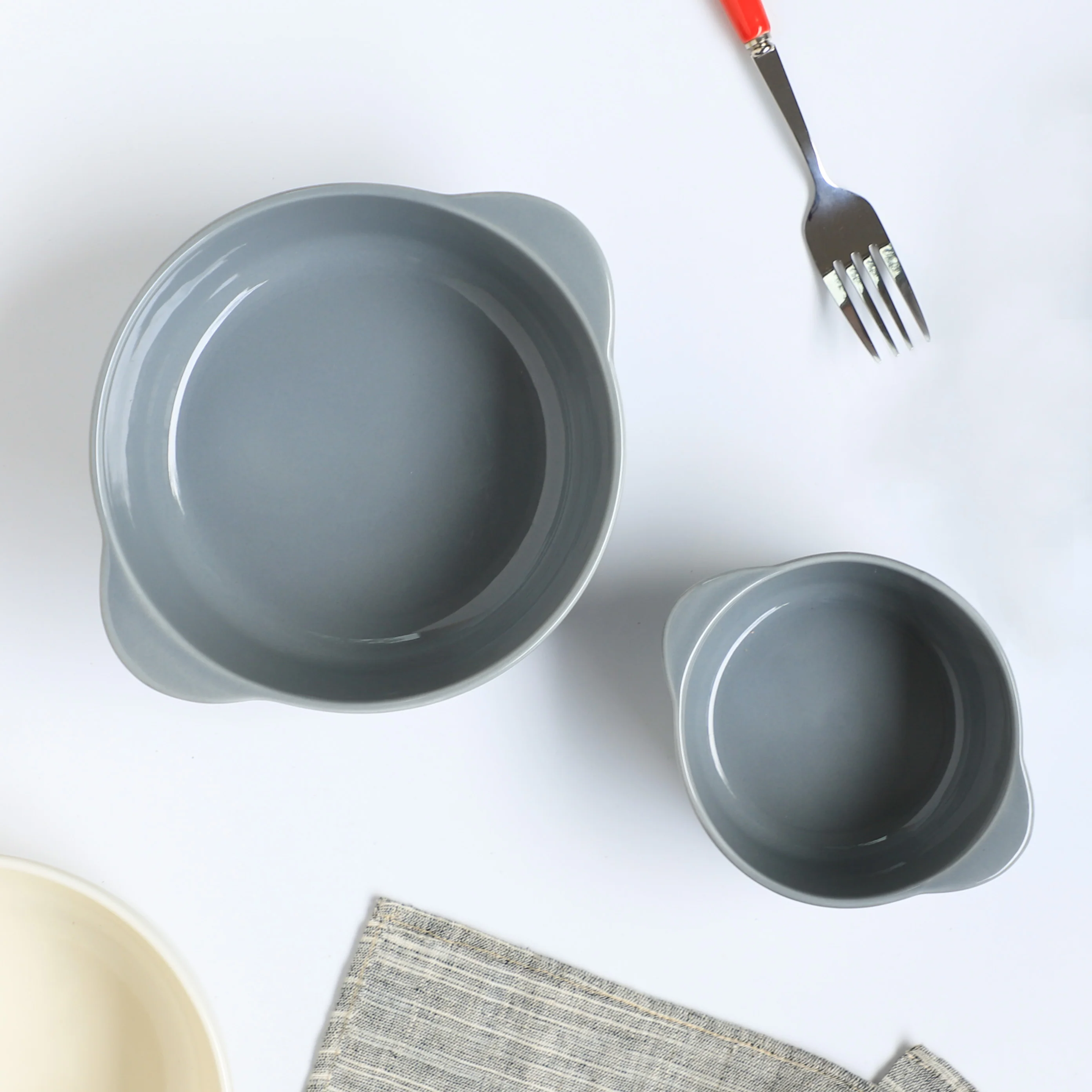 Bowl For Baking Grey Large 650ml - Image 2