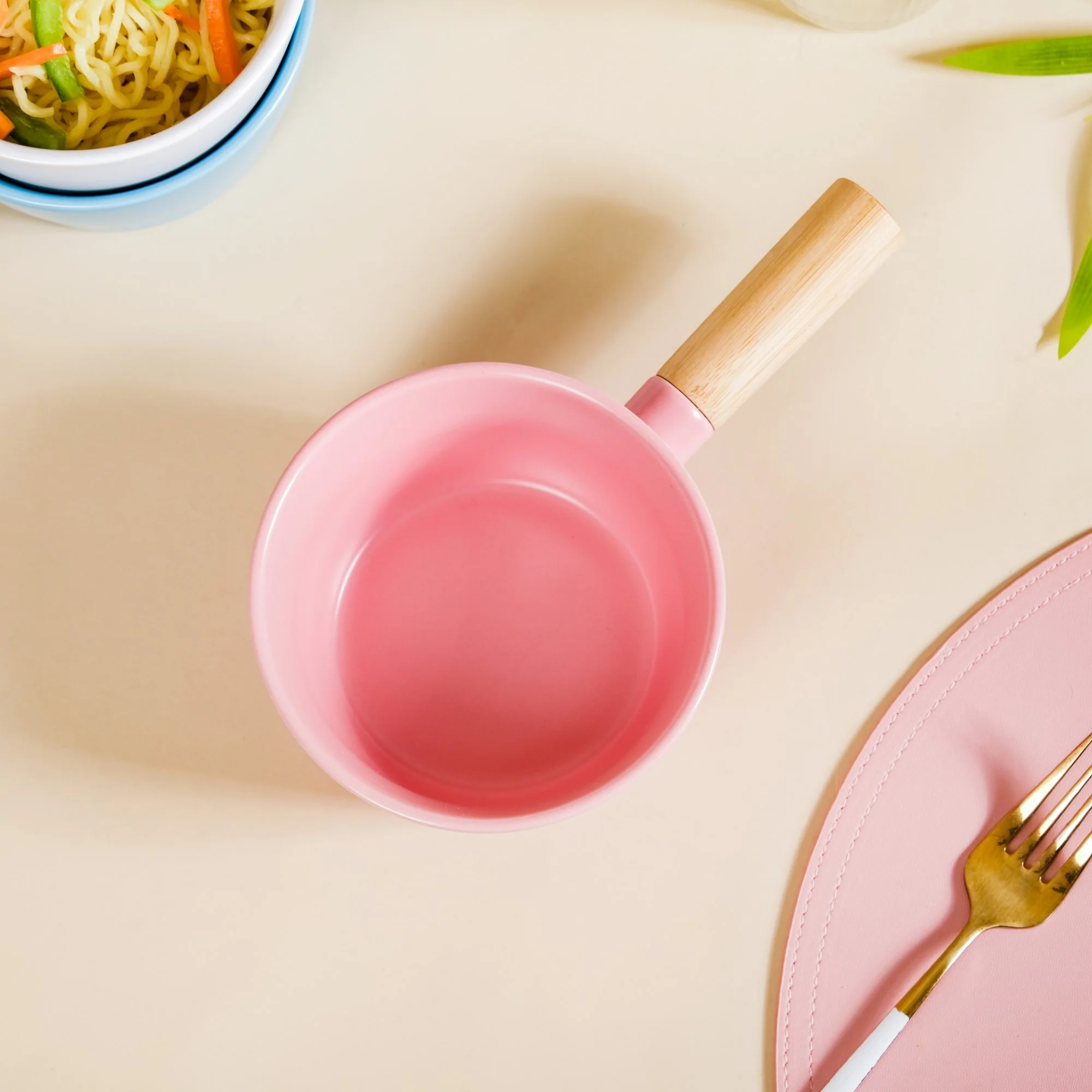 Bowl With Wooden Handle - Image 4