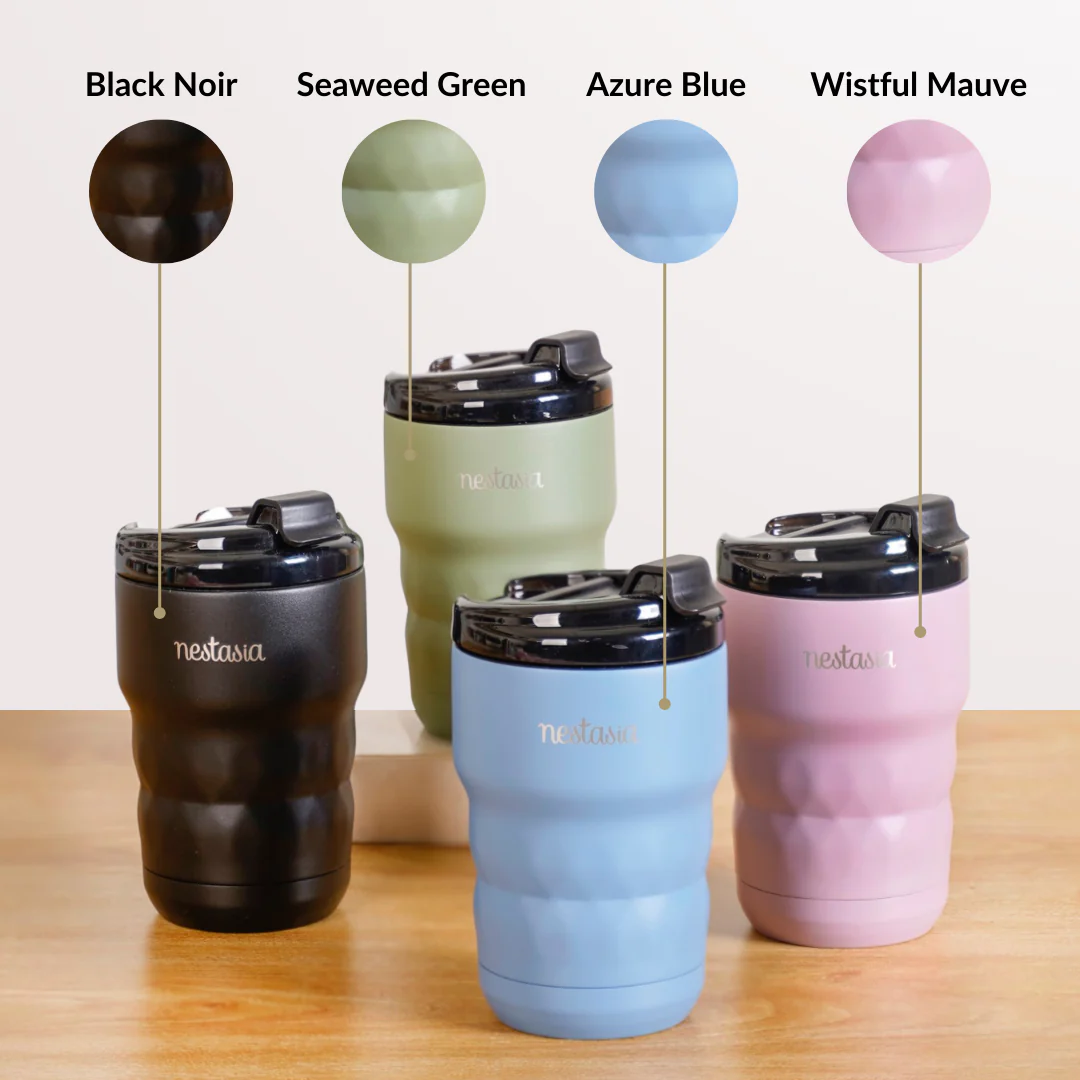 Brewster Stainless Steel Portable Coffee Mug Wistful Mauve 350ml - Image 12