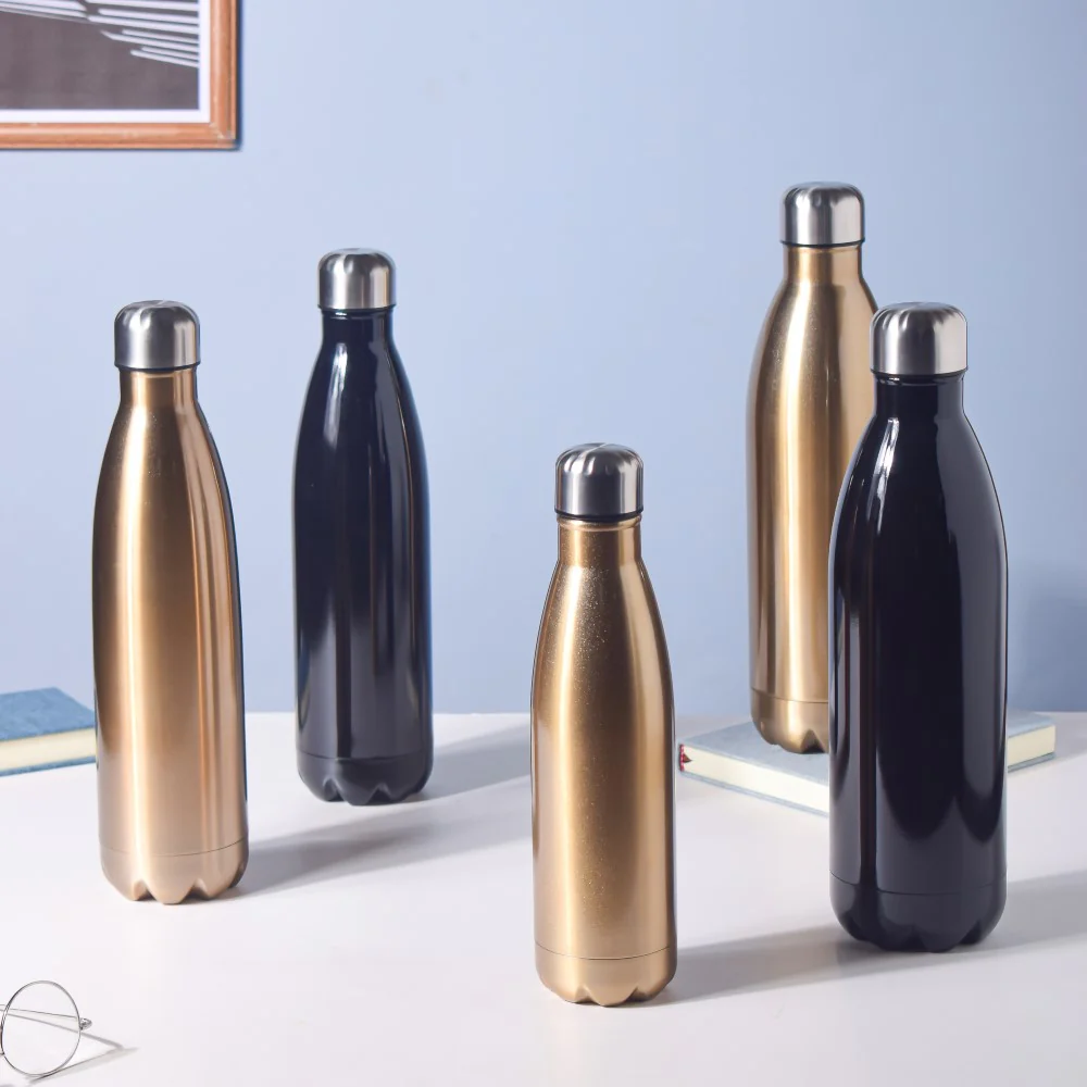 Stainless Steel Water Bottle Gold 500ml - Image 8