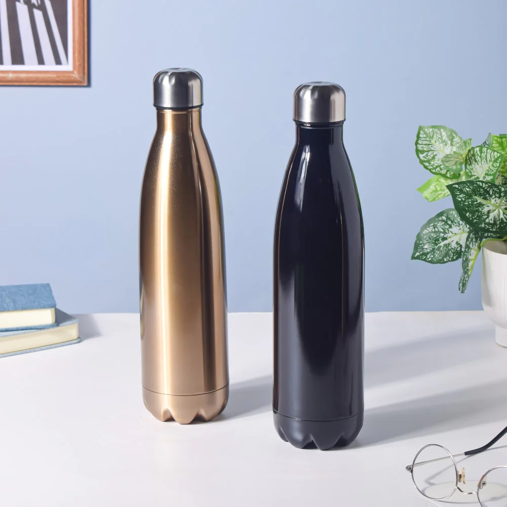 Stainless Steel Water Bottle Gold 750ml - Image 7