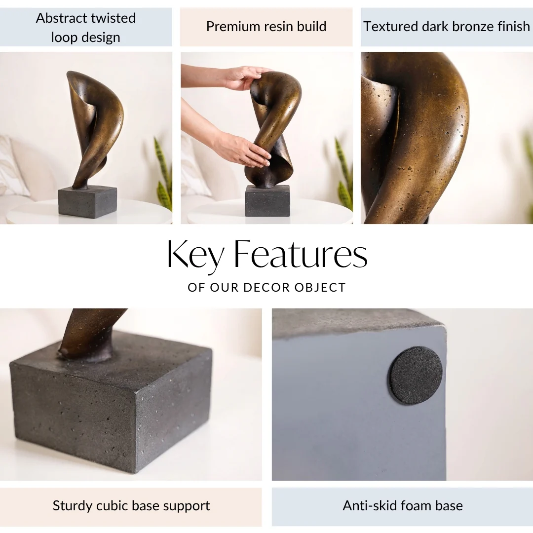 Bronze Flow Resin Accent Decor - Image 4