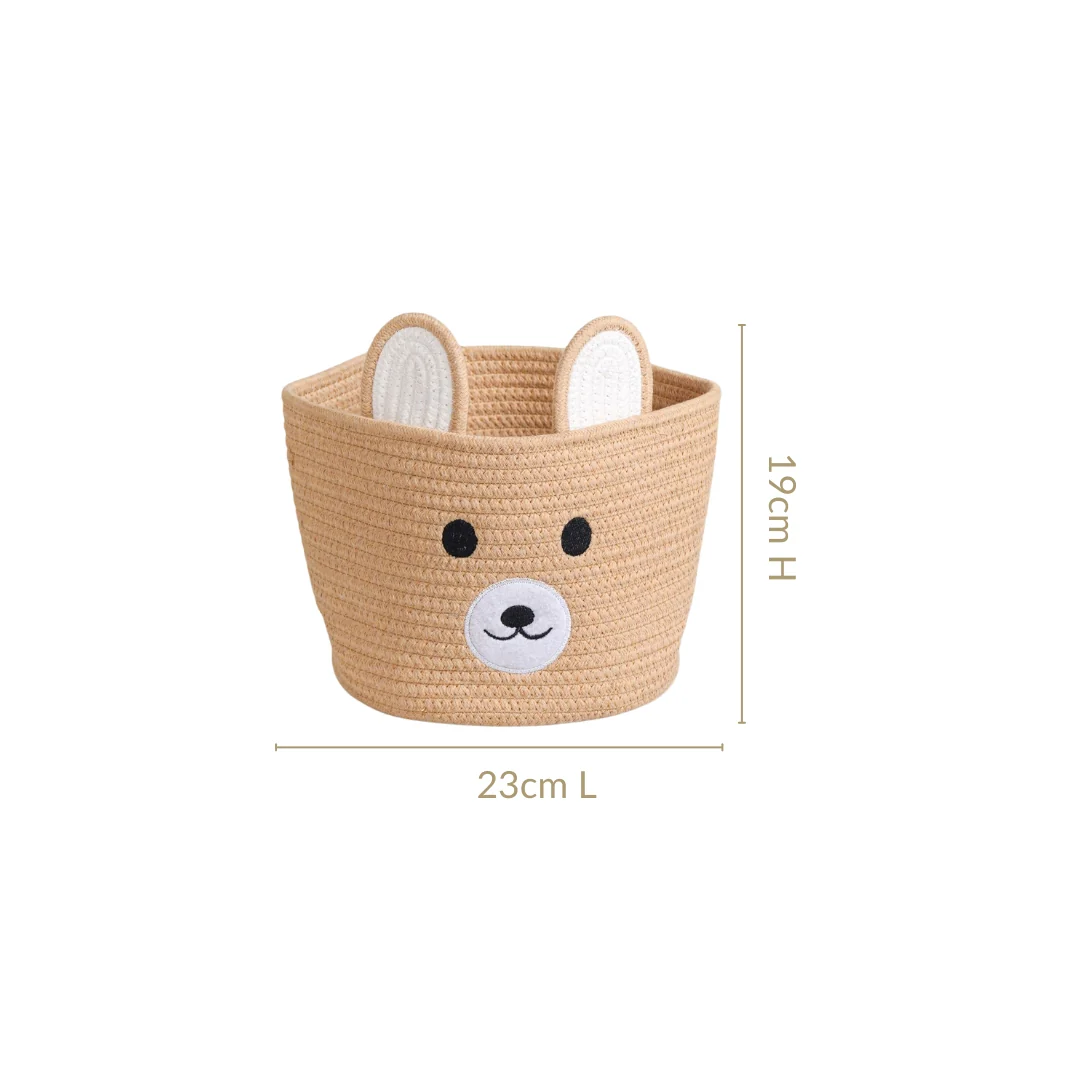 Brown Bear Basket For Kids Room 19cm - Image 4