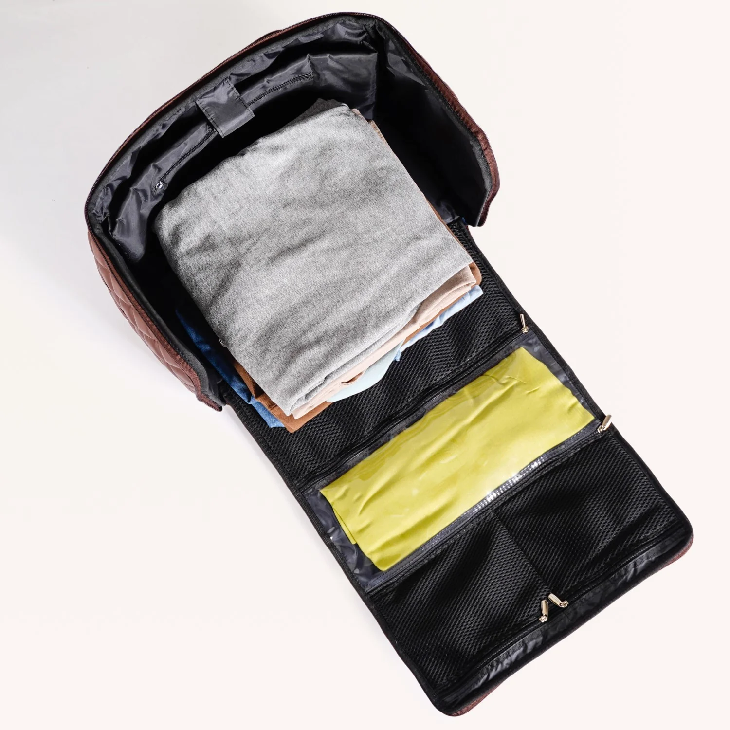 Brown Carry On Travel Bag - Image 12