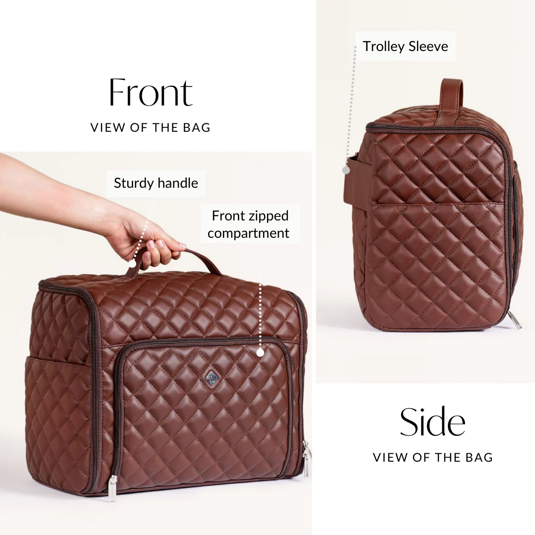 Brown Carry On Travel Bag - Image 7