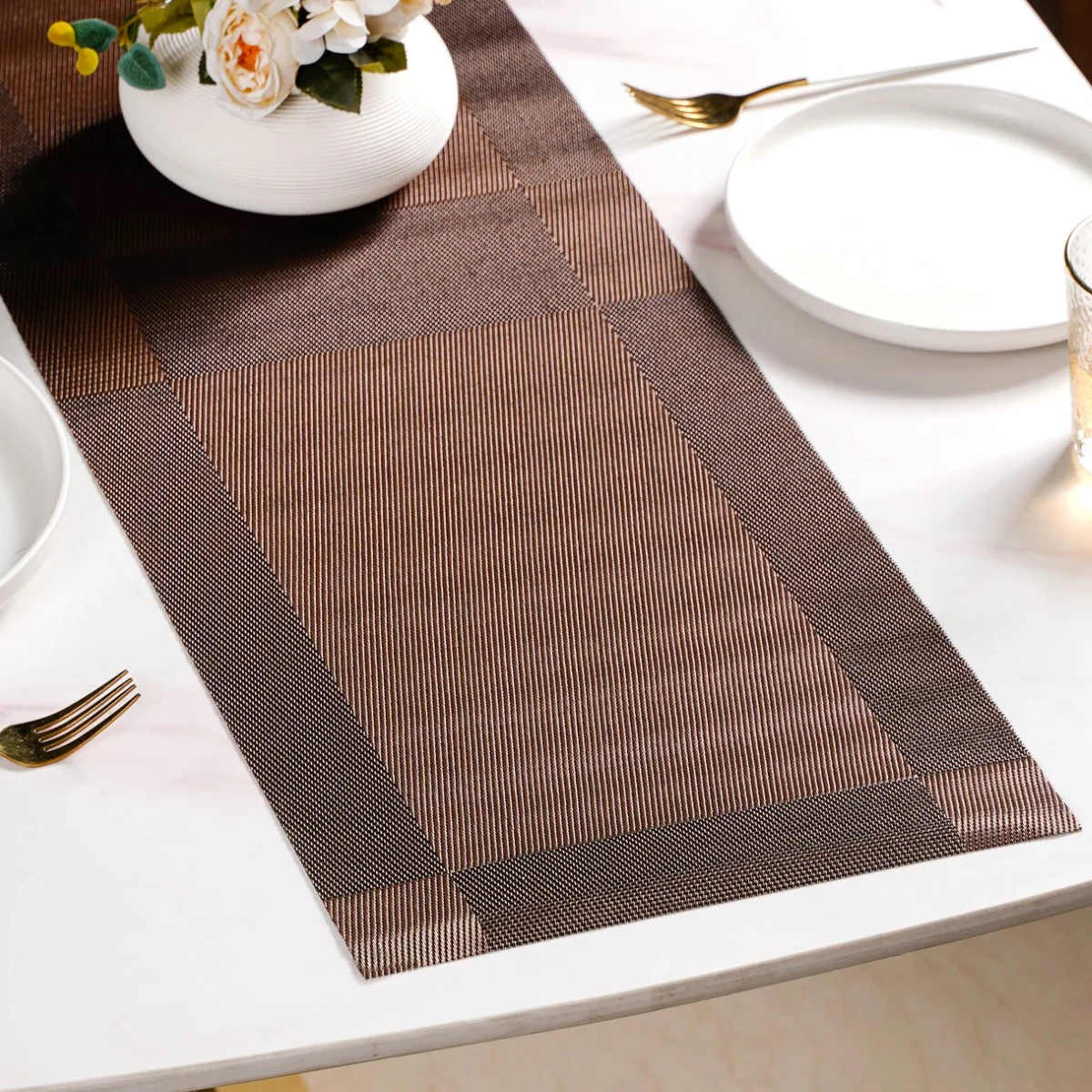 Brown Dining Table Runner - Image 3