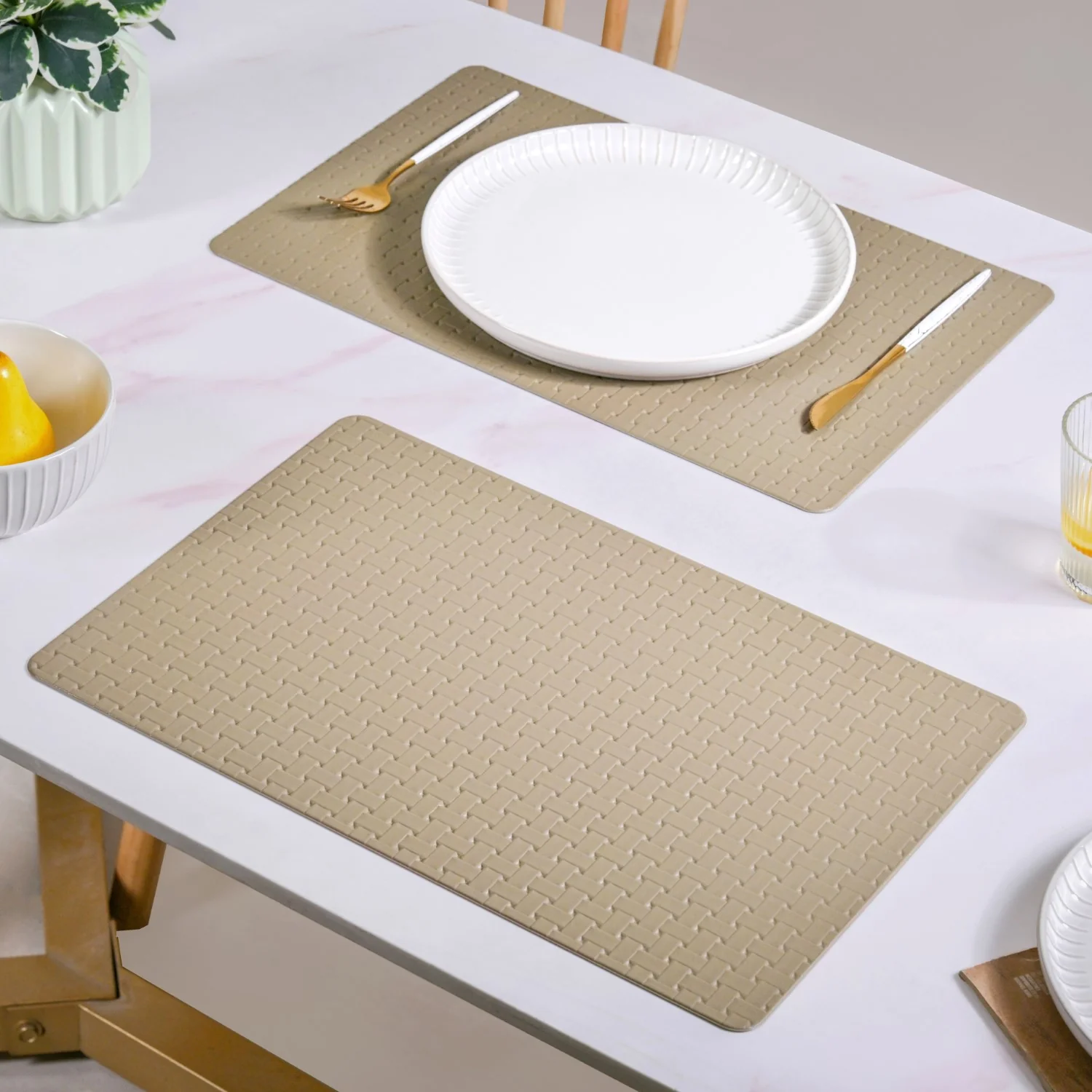 Brown Weave Placemat Set Of 6 - Image 3