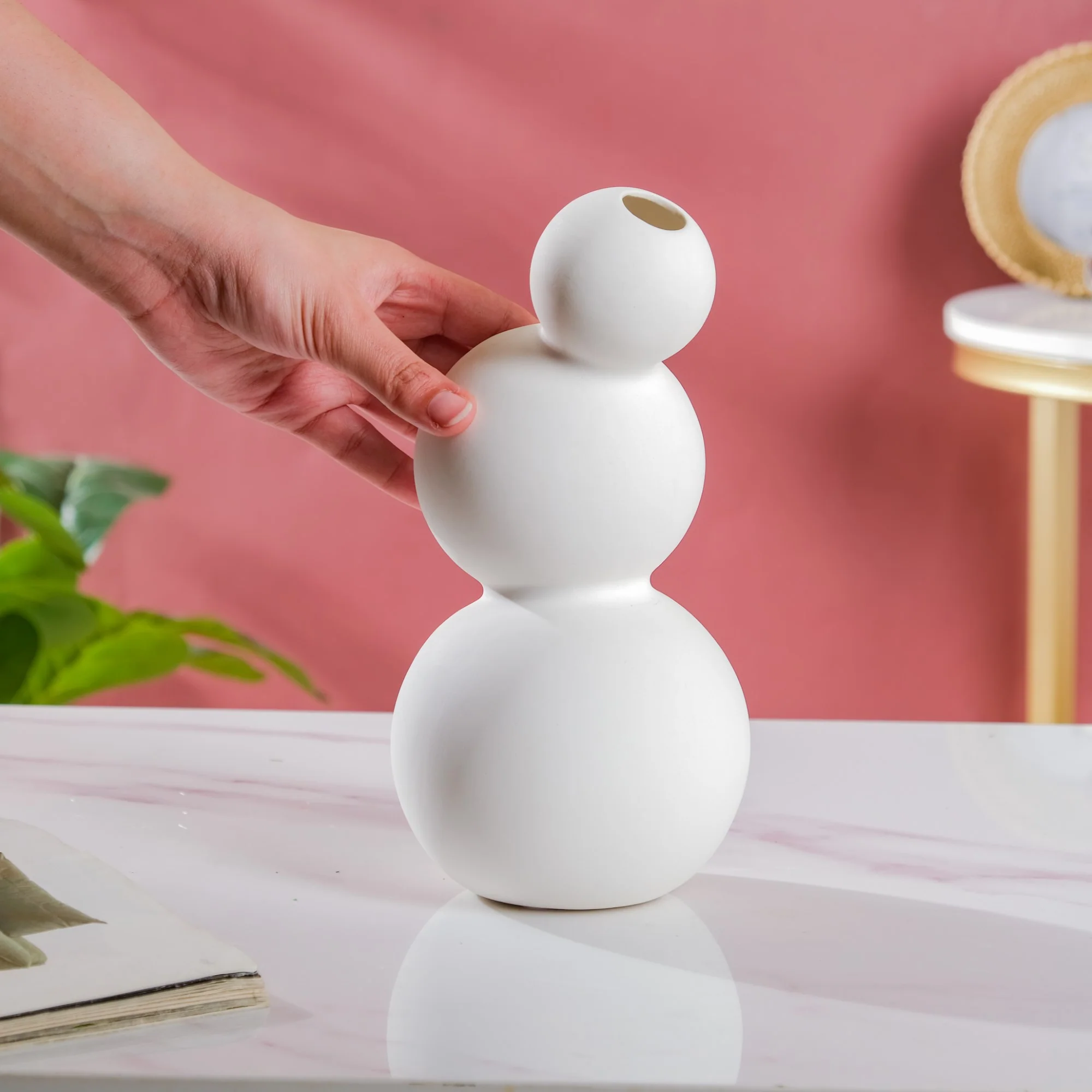 Bubble Bud Ceramic Vase Tall - Image 2