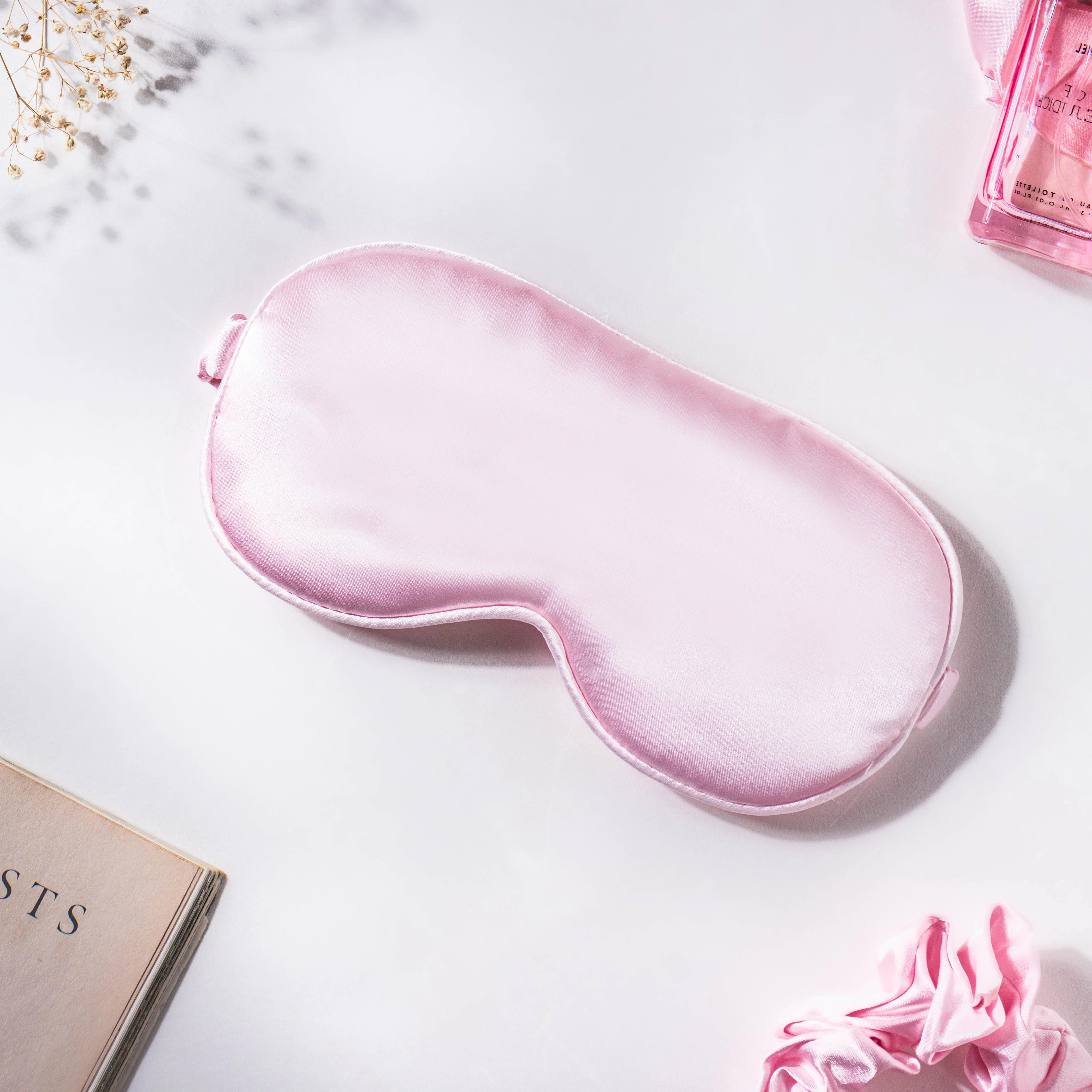 Bubblegum Pink Satin Sleep Care Set of 4 - Image 3
